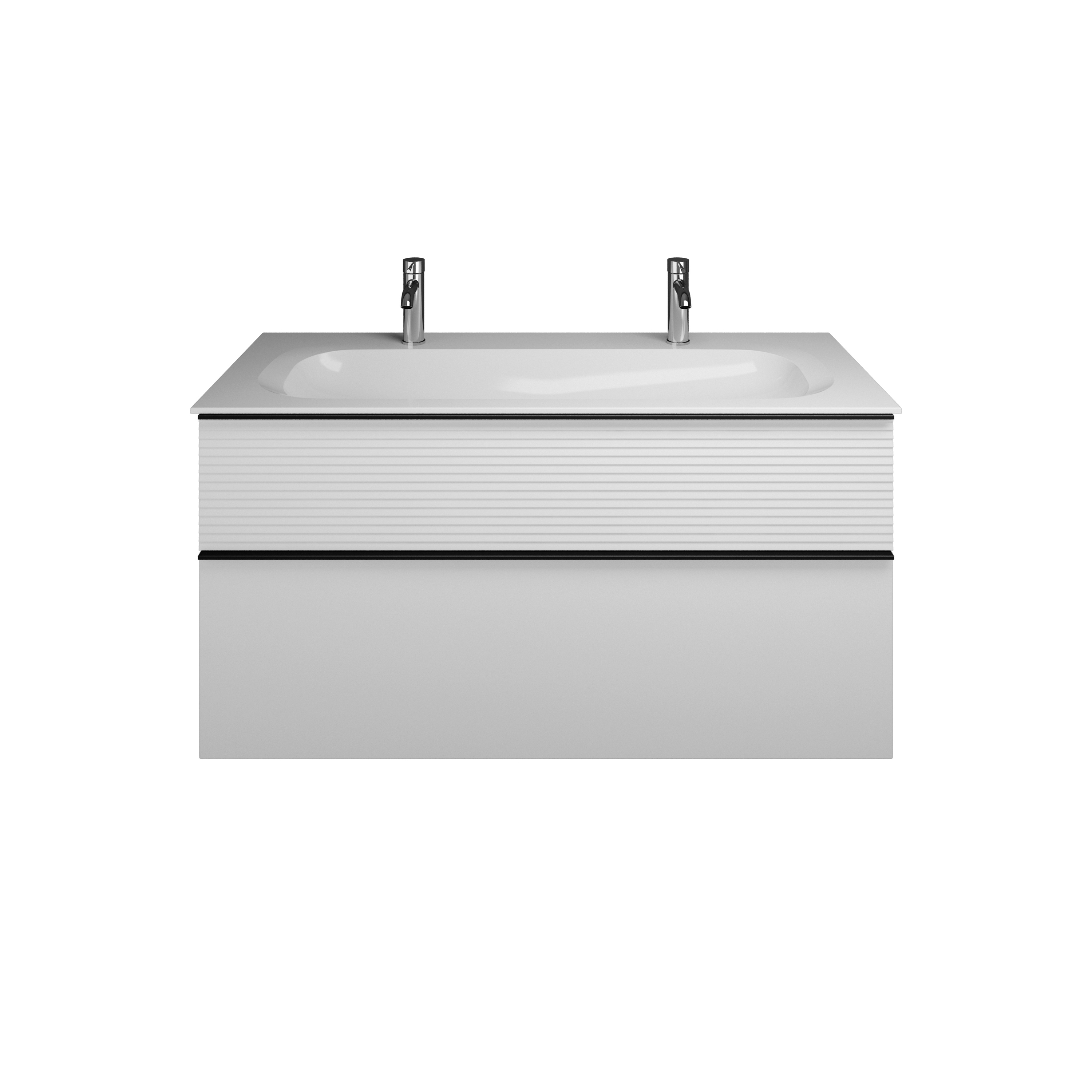 Vertoon produk Fiumo | Mineral cast washbasin incl. vanity unit van vervaardiger burgbad