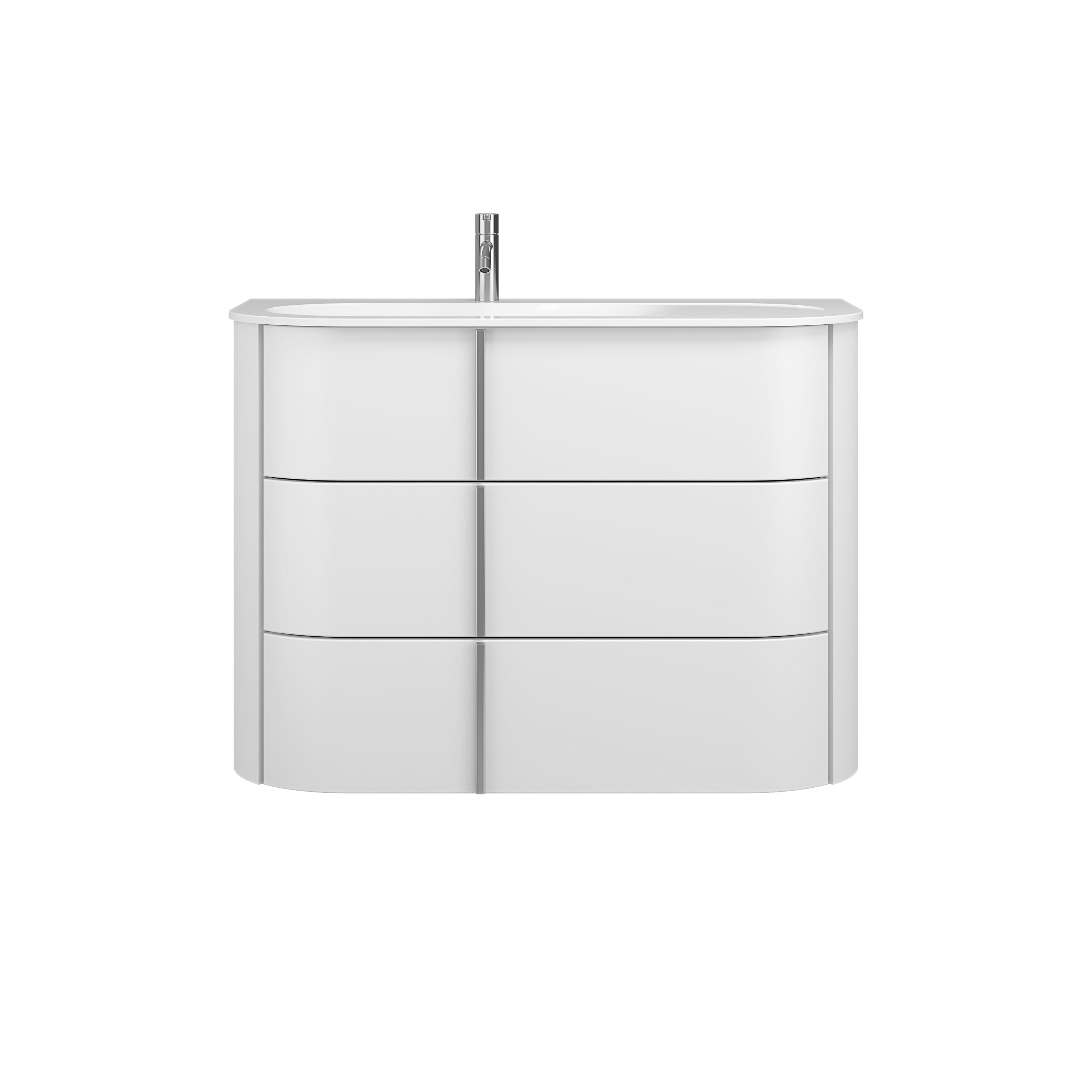 Afficher le produit Lavo 2.0 | Plan de toilette en pierre de synthèse avec meuble sous-vasque du fabricant burgbad