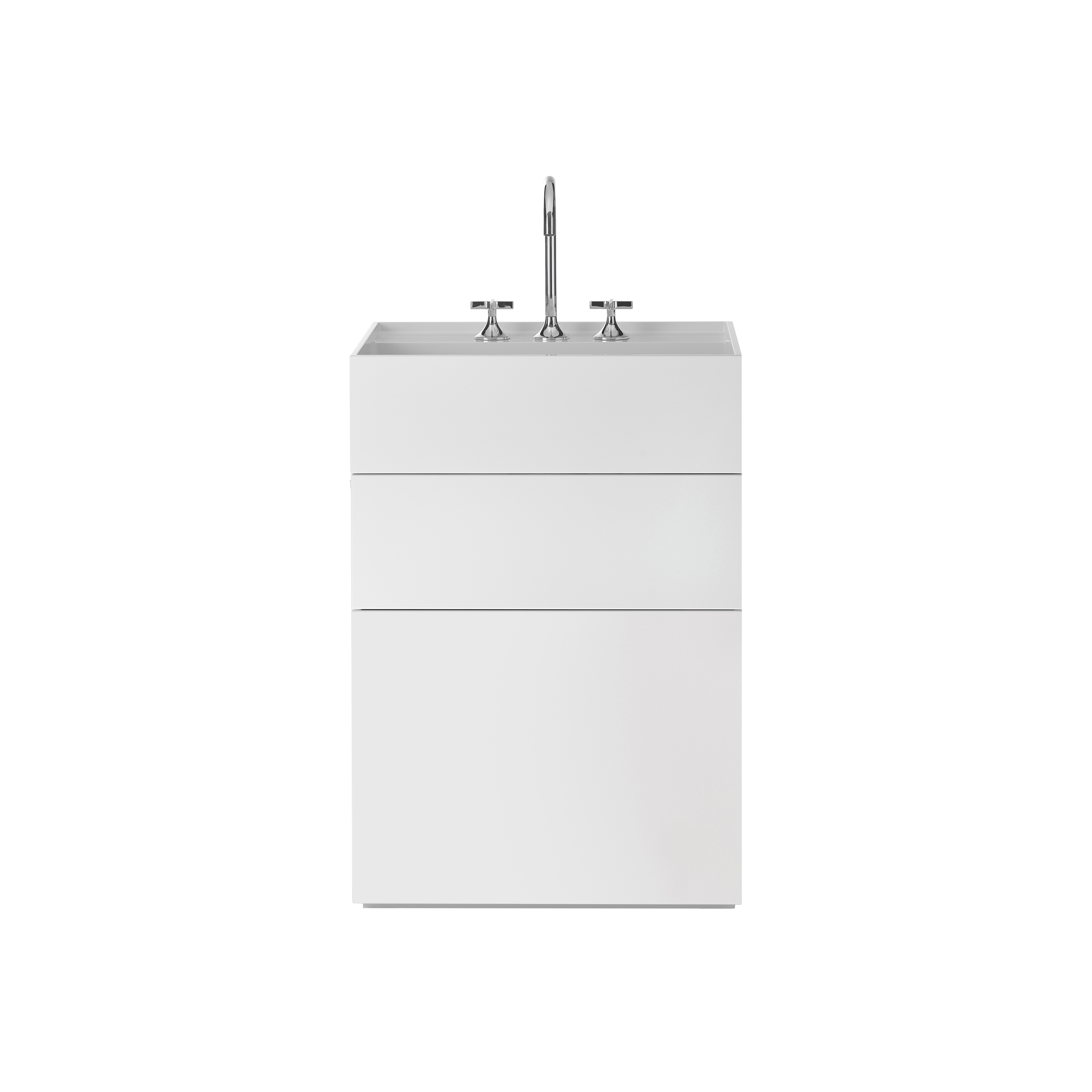 Mostrar el producto rc40 | Mineral cast washbasin RC40 M45 incl. vanity unit del fabricante burgbad