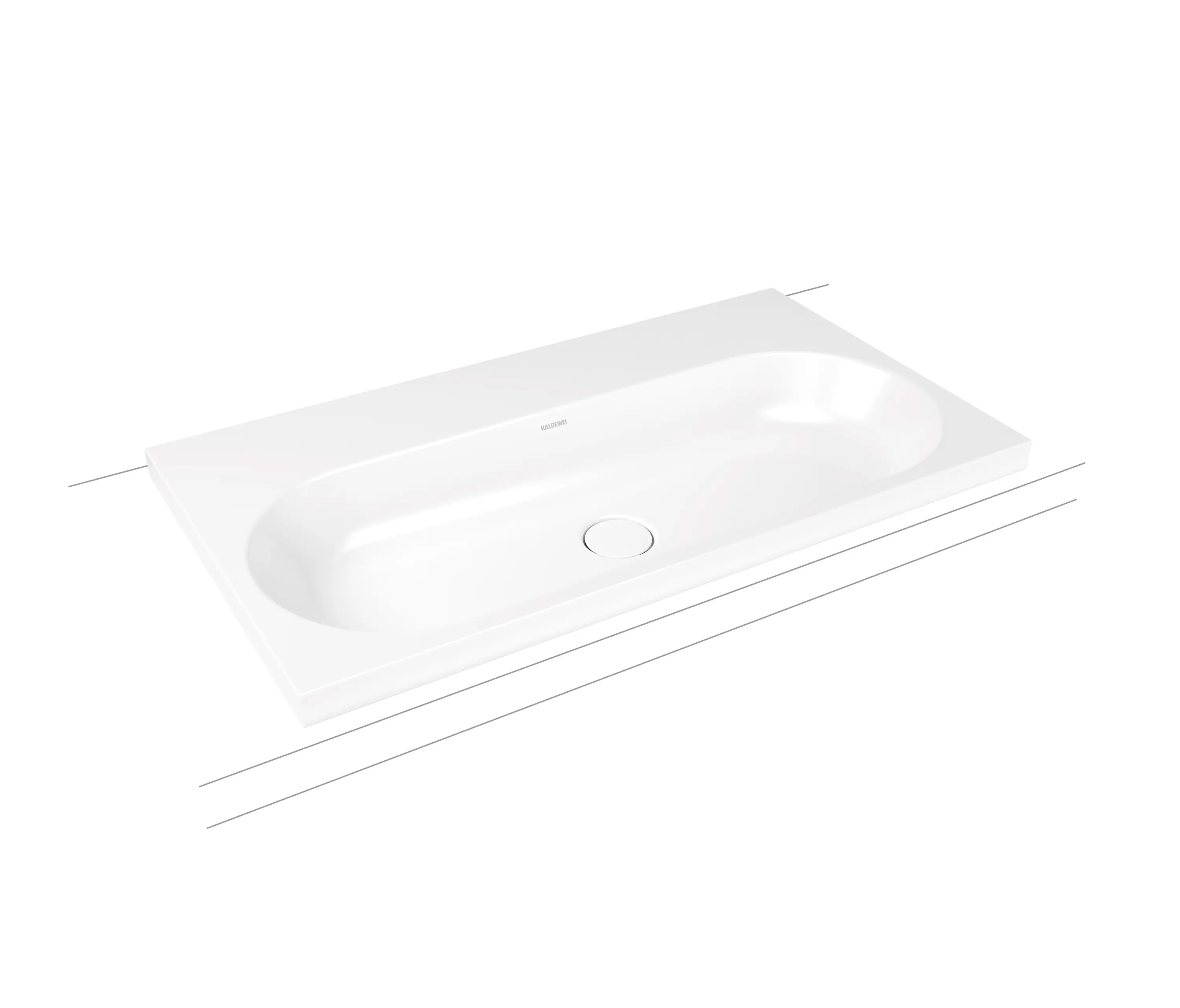 Kaldewei - Centro inset countertop washbasin 40 mm alpine white