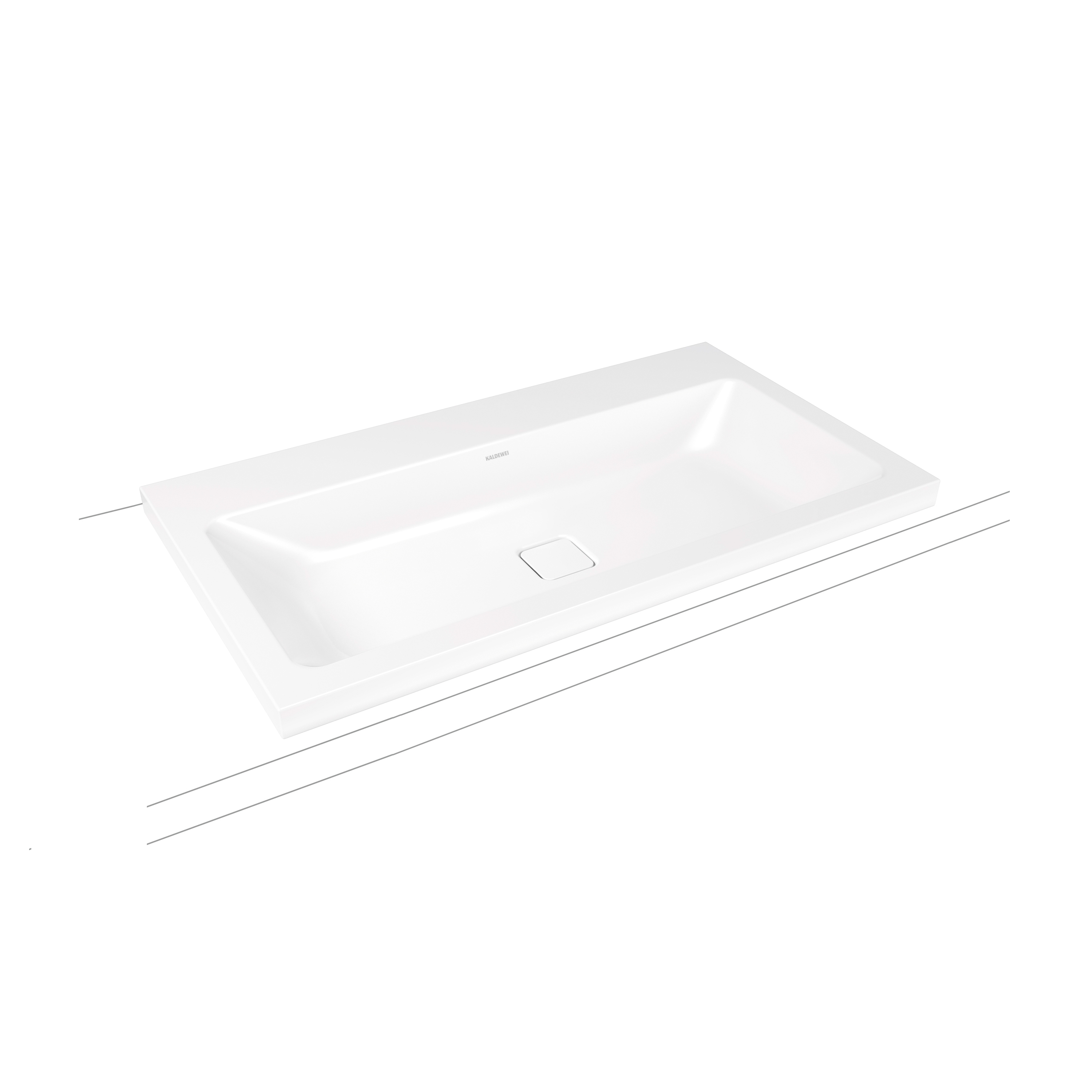 Display product Cono inset countertop washbasin 40 mm alpine white from manufacturer Kaldewei