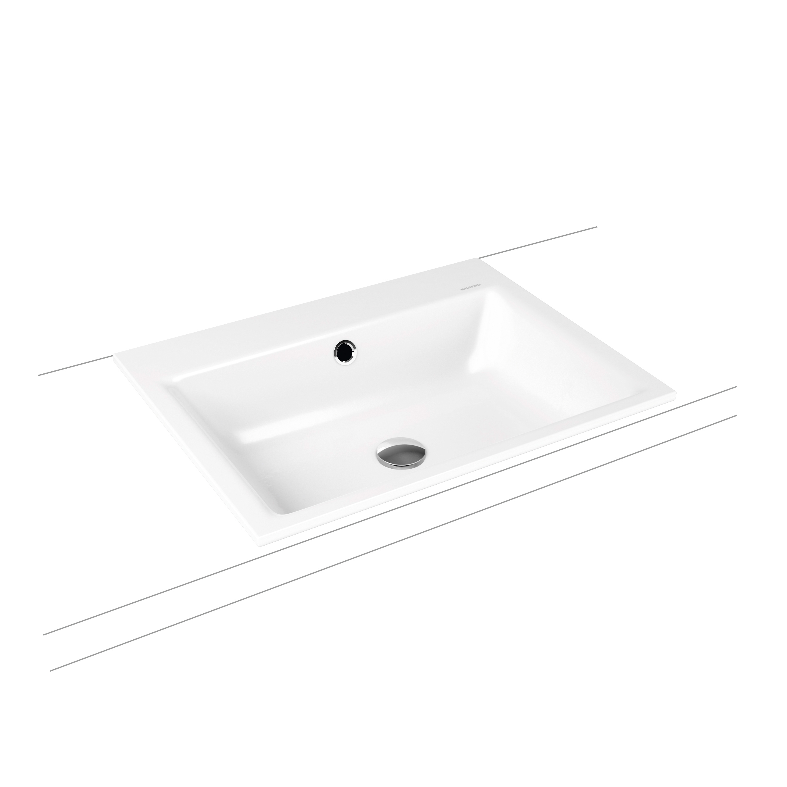 Puro built-in washbasin alpine white