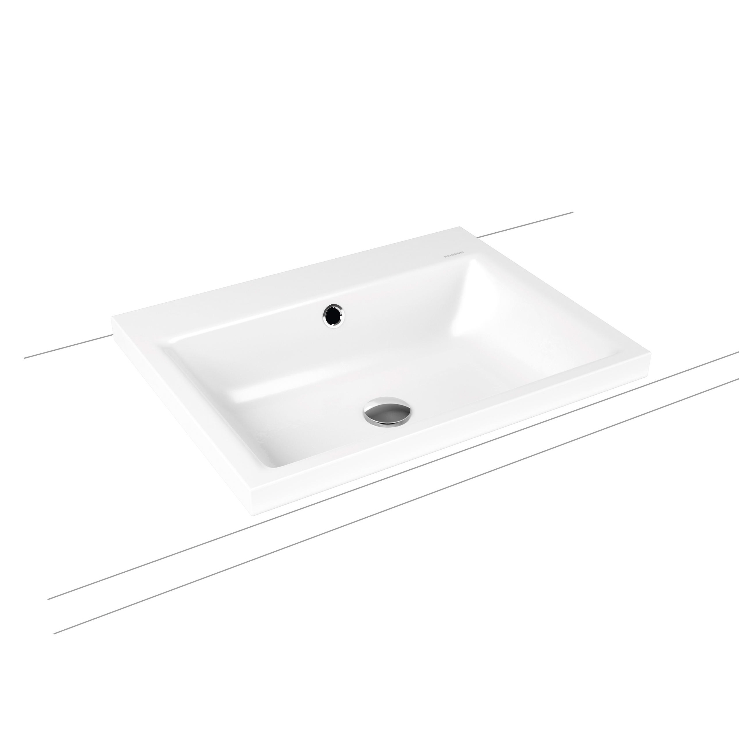 Mostra il prodotto Puro inset countertop washbasin 40 mm alpine white del produttore Kaldewei