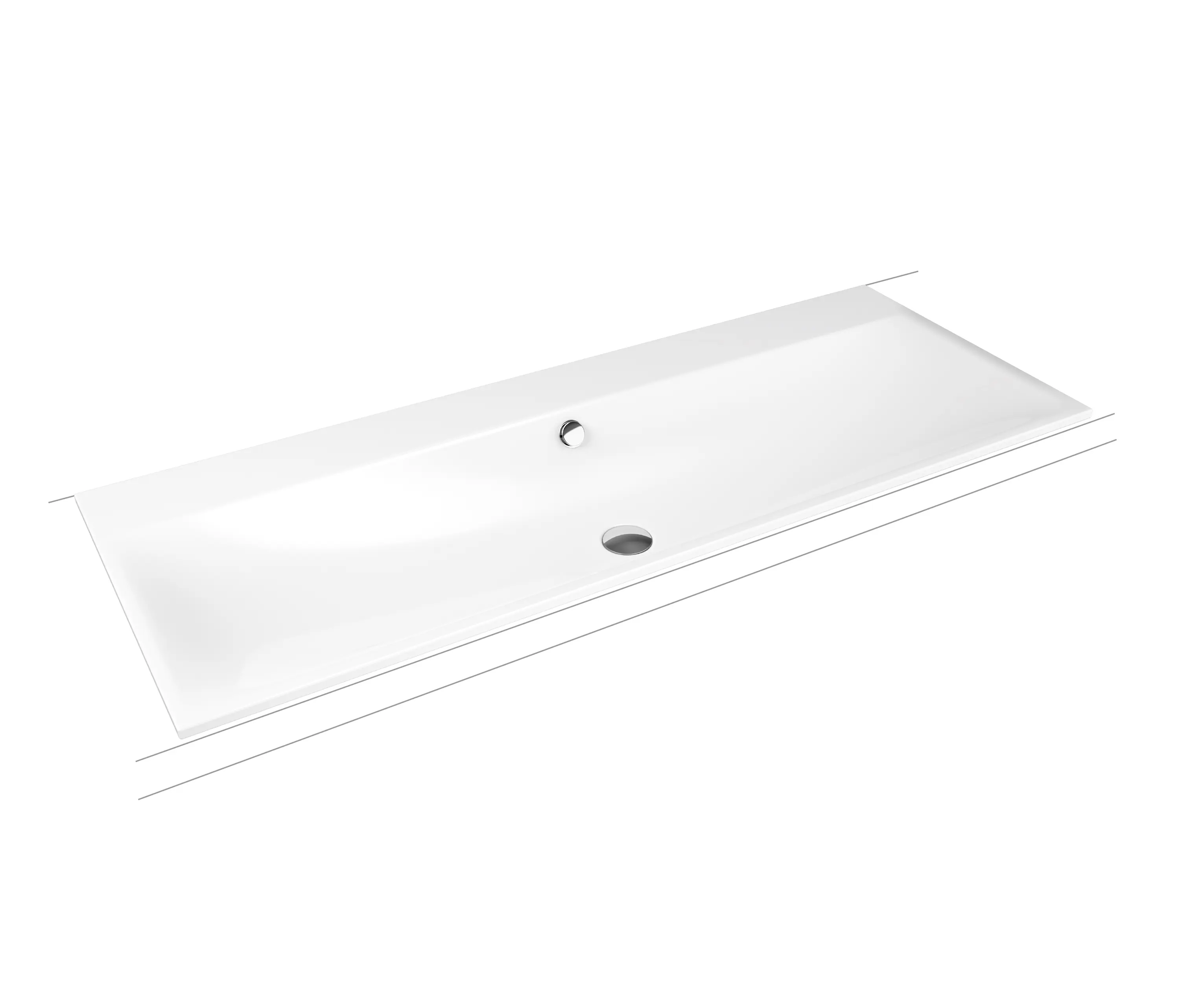 Kaldewei - Silenio built-in double washbasin alpine white