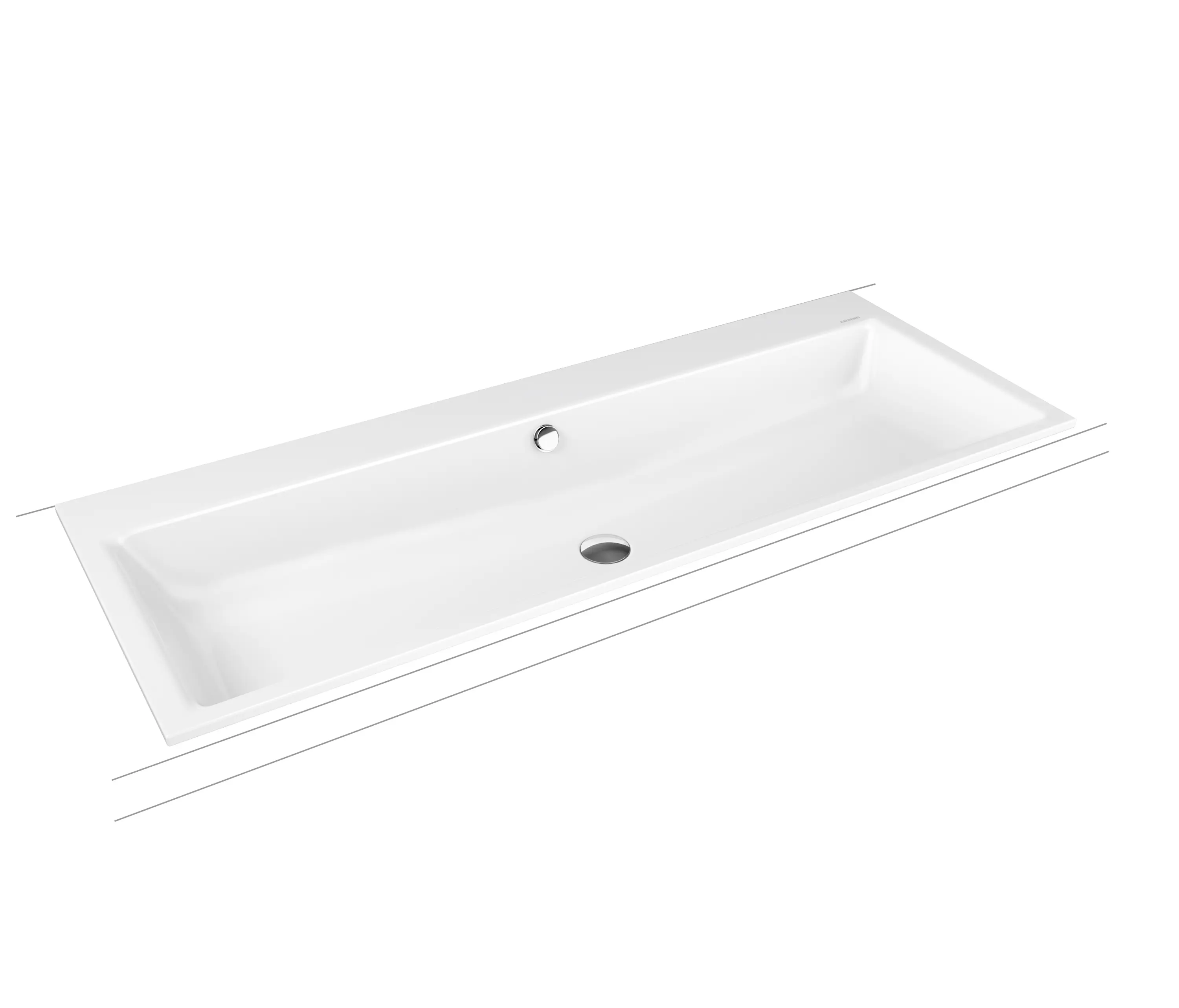 Kaldewei - Puro built-in double washbasin alpine white