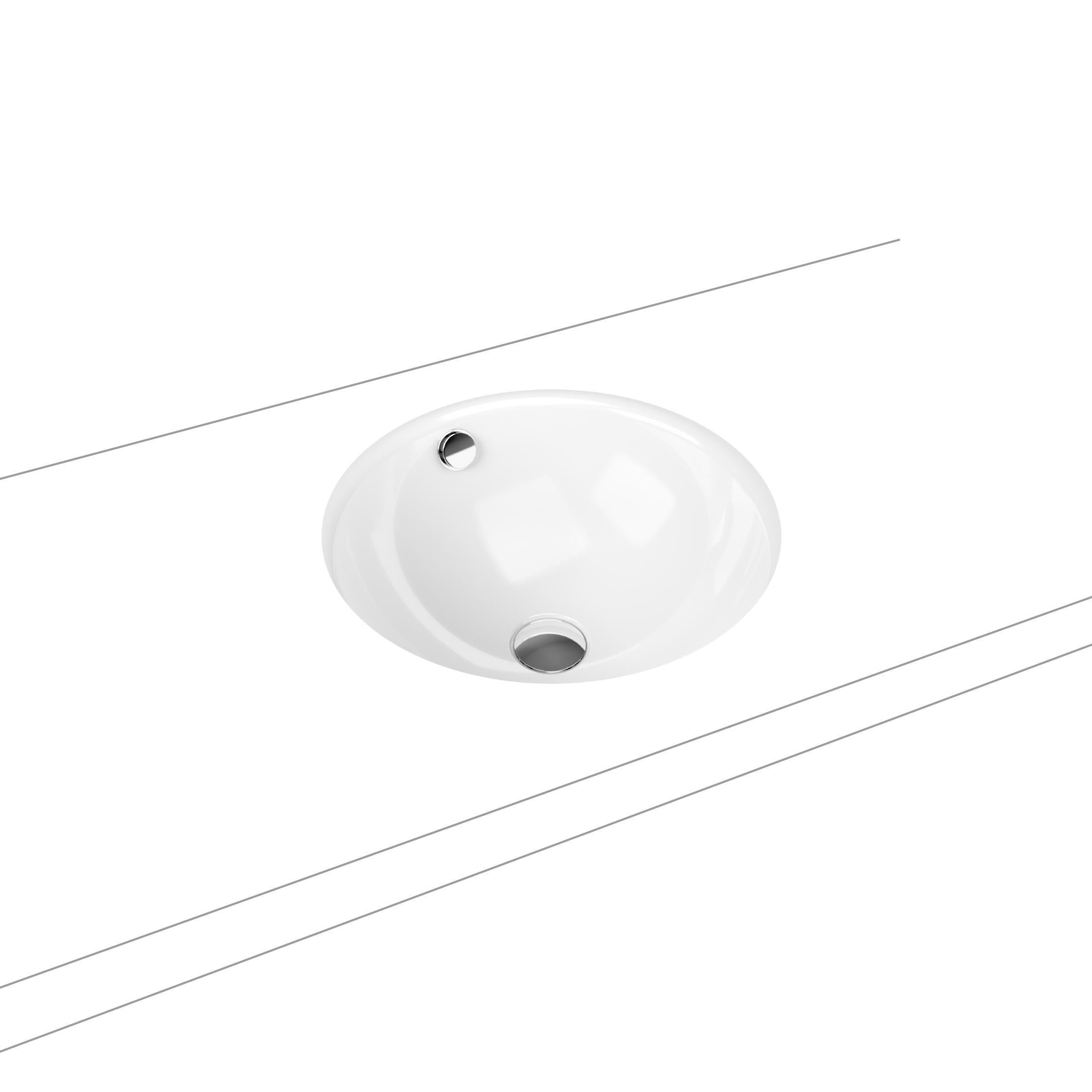 Mostrar el producto Classic undercounter washbasin alpine white del fabricante Kaldewei