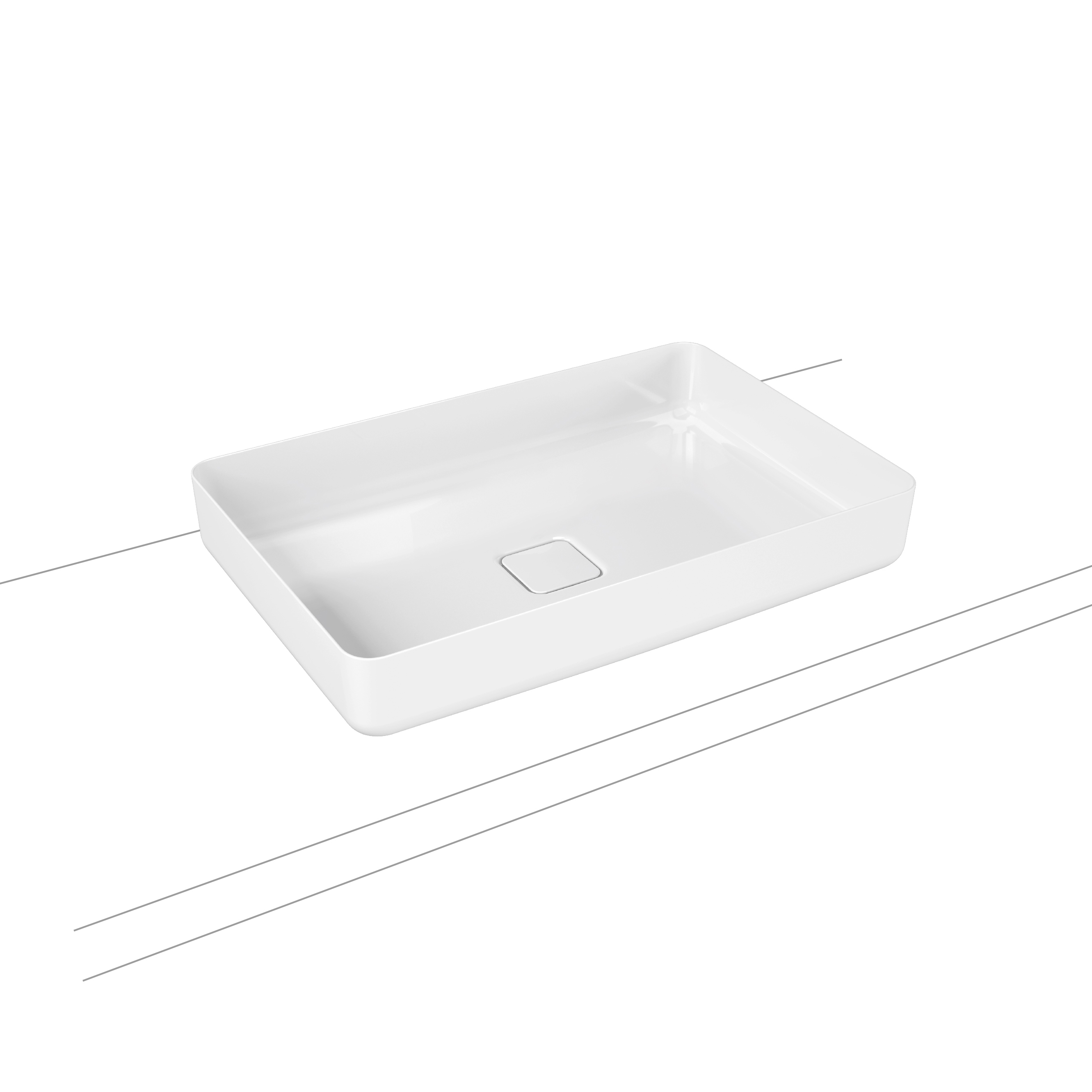 Miena washbowl alpine white (rectangular)