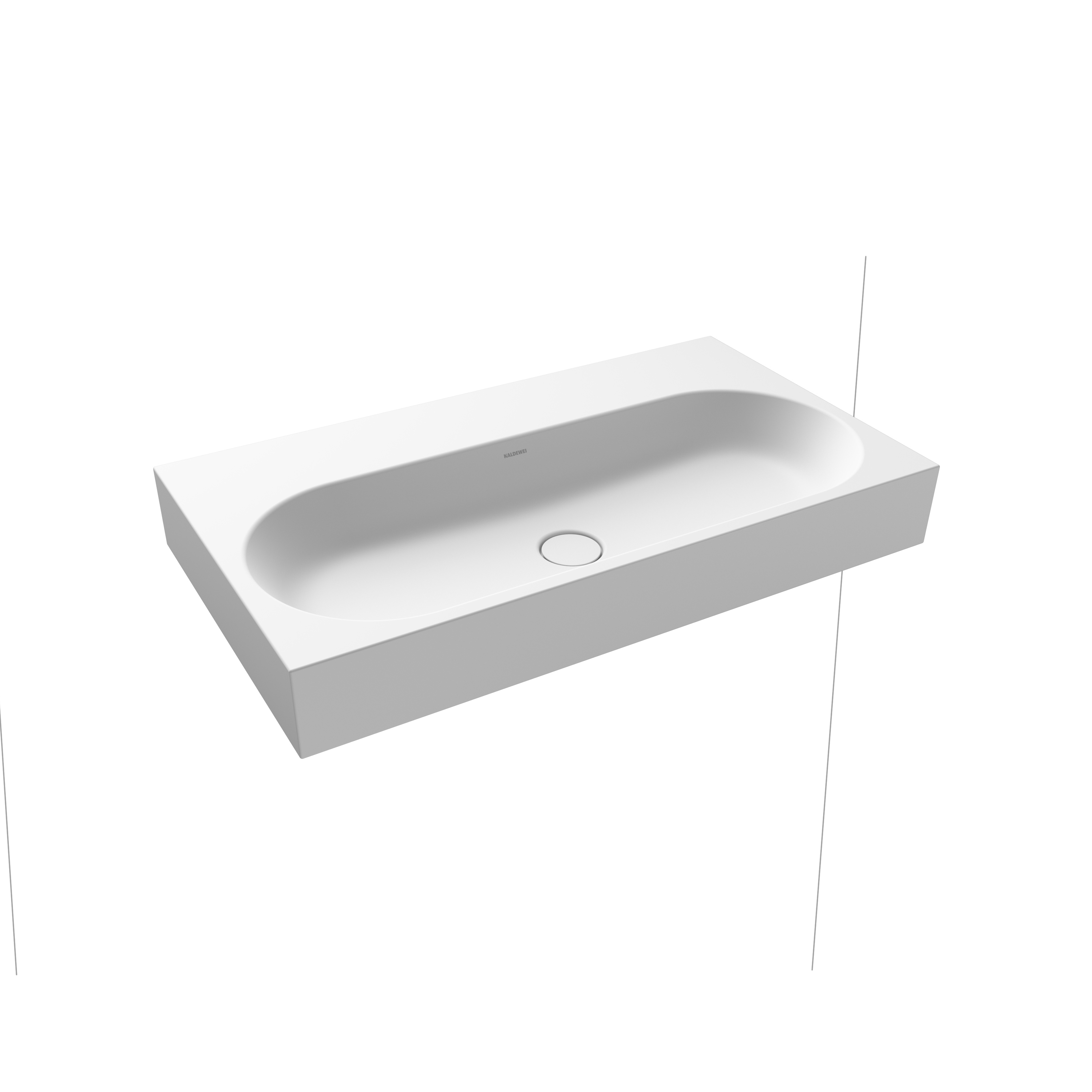 Centro wall-hung washbasin alpine white matt