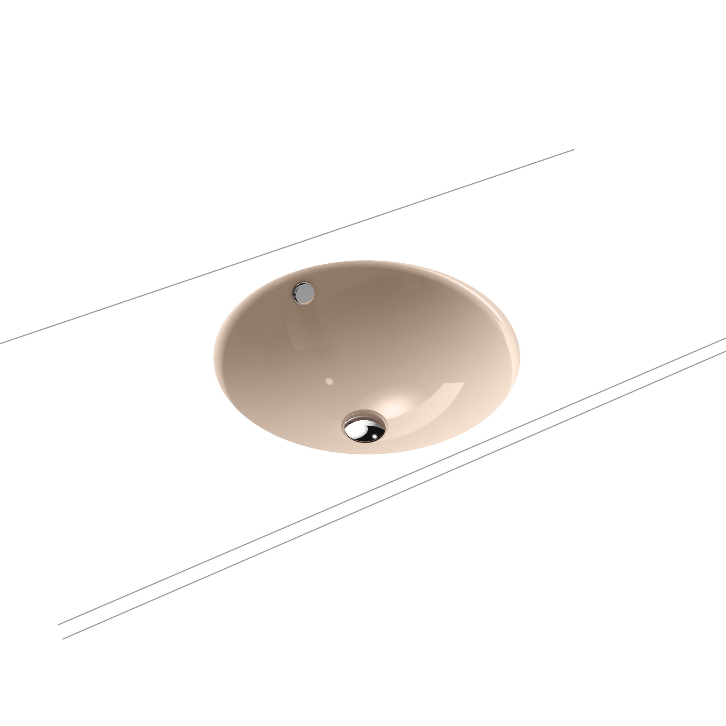 Classic undercounter washbasin bahamabeige