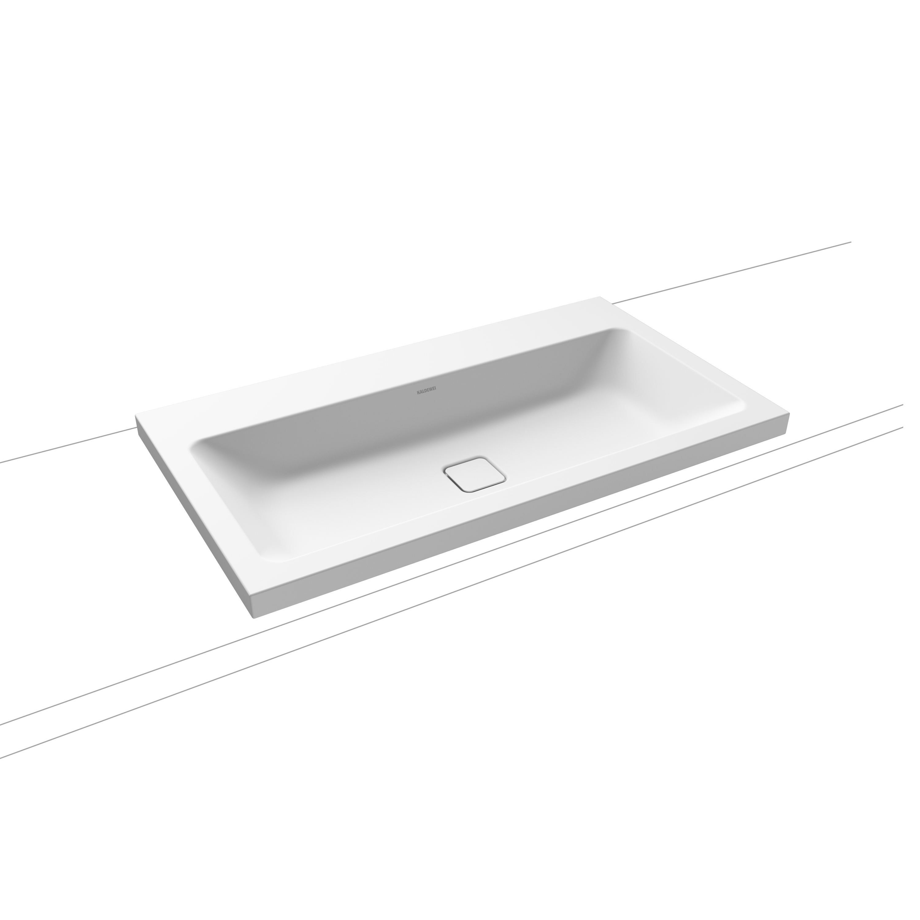Cono inset countertop washbasin 40 mm alpine white matt