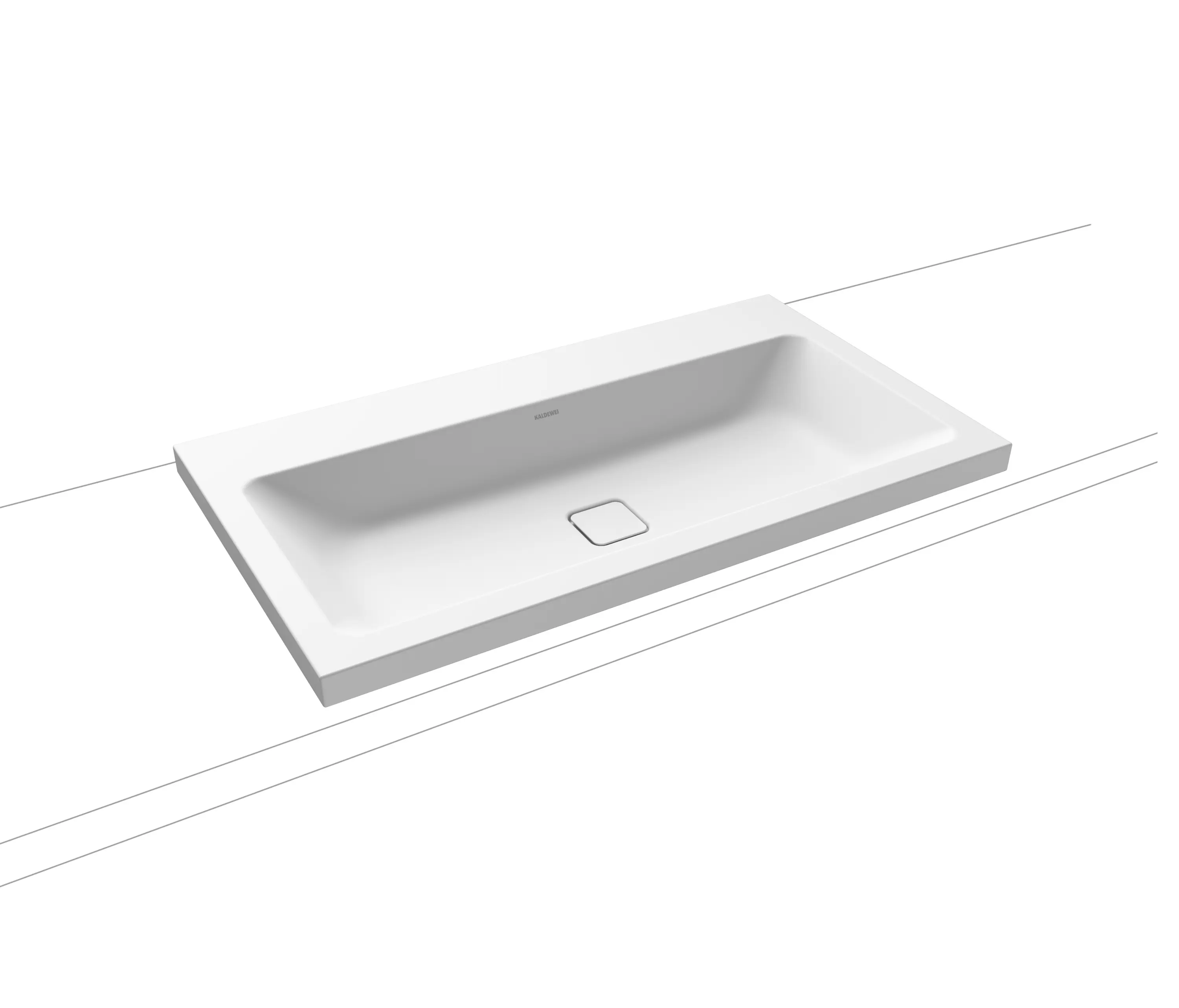 Kaldewei - Cono inset countertop washbasin 40 mm alpine white matt