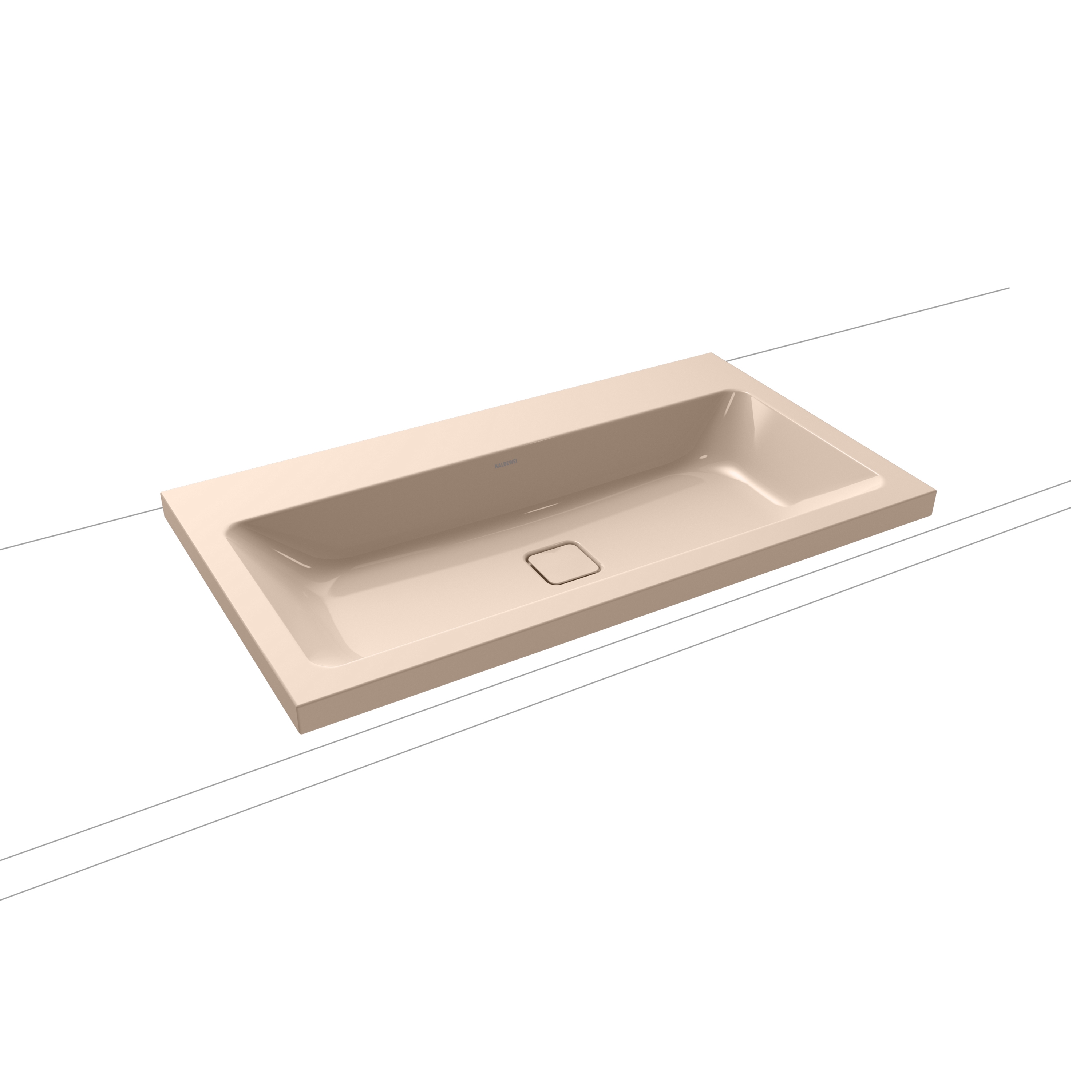 Cono inset countertop washbasin 40 mm bahamabeige
