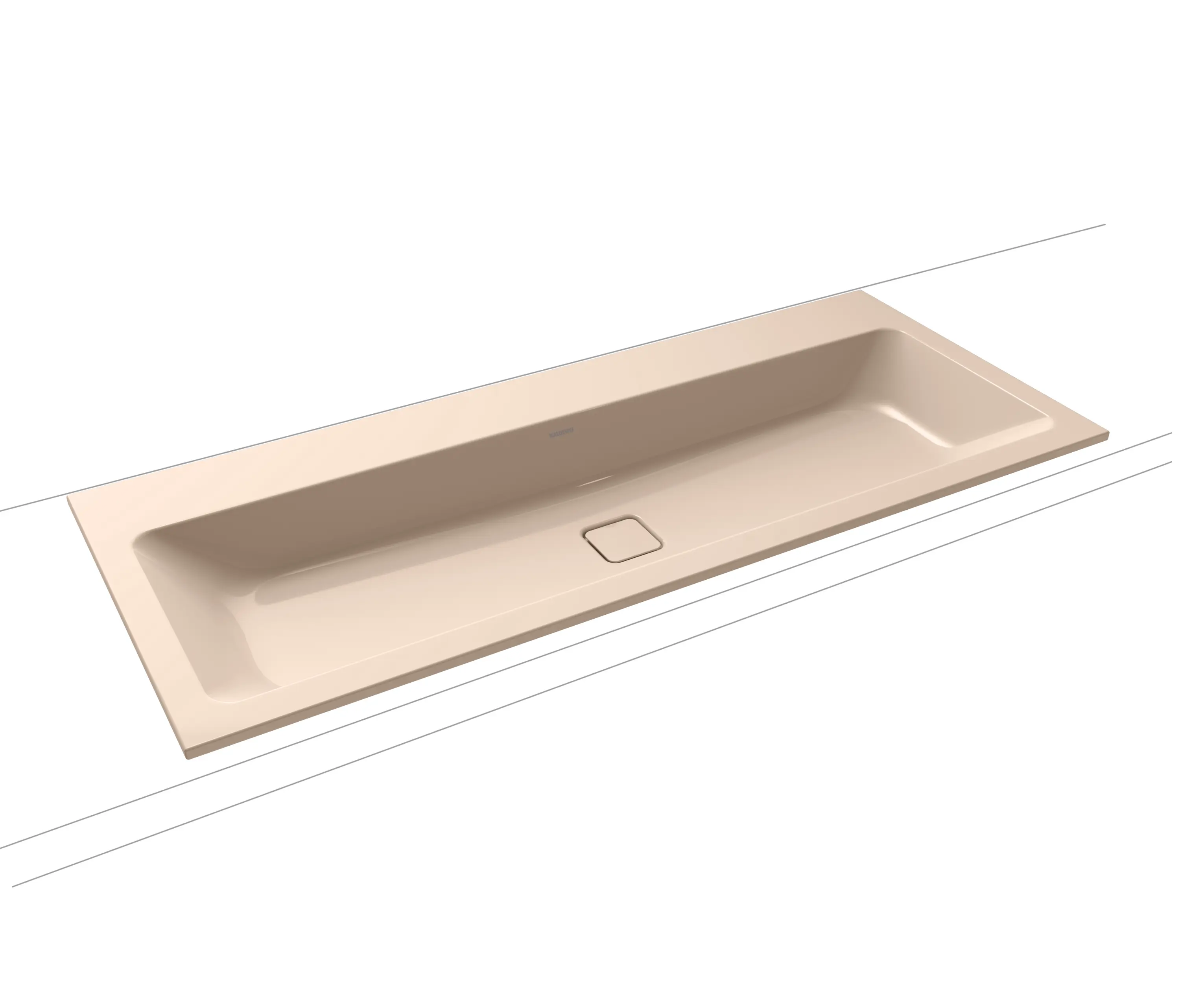 Kaldewei - Cono built-in double washbasin bahamabeige