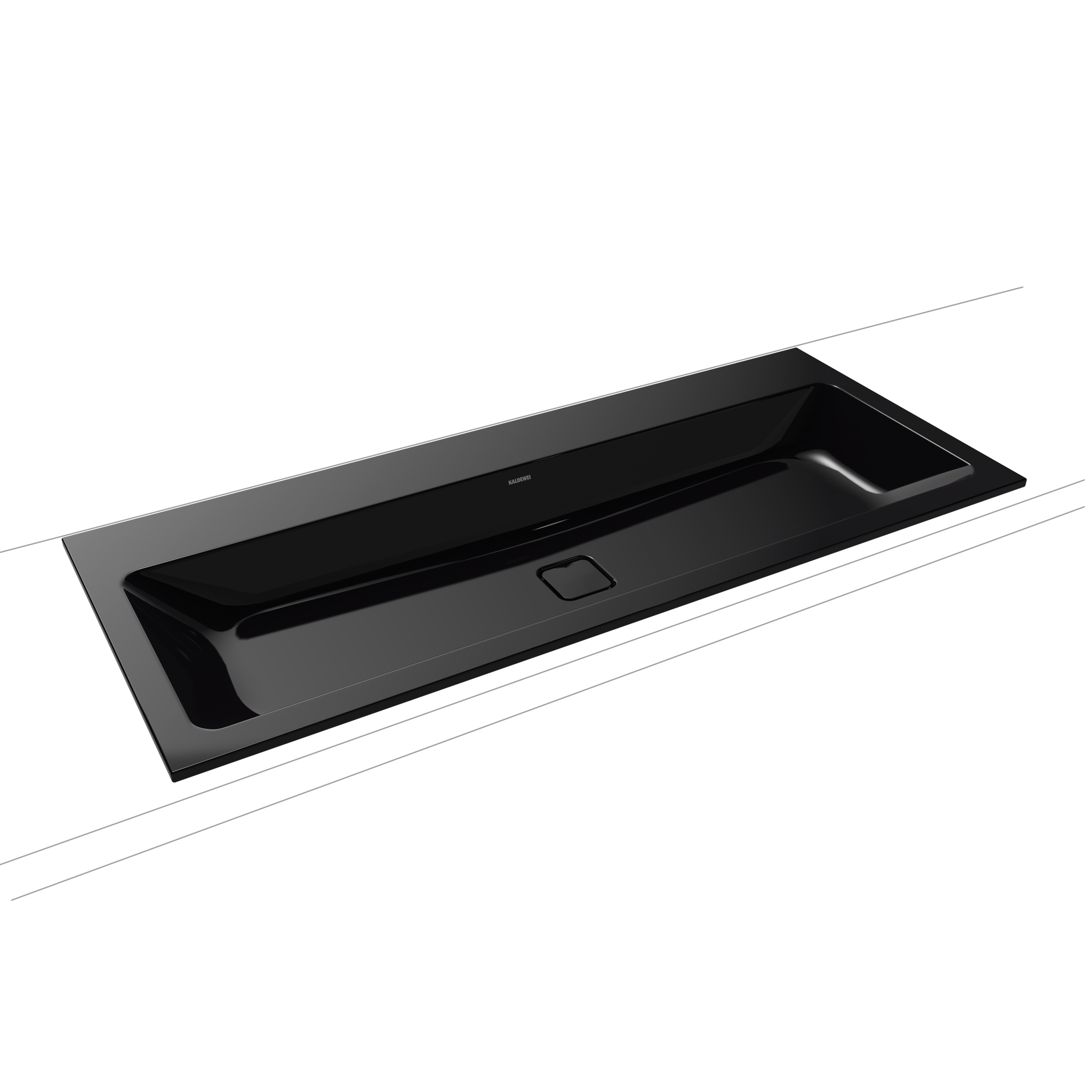 Cono built-in double washbasin black