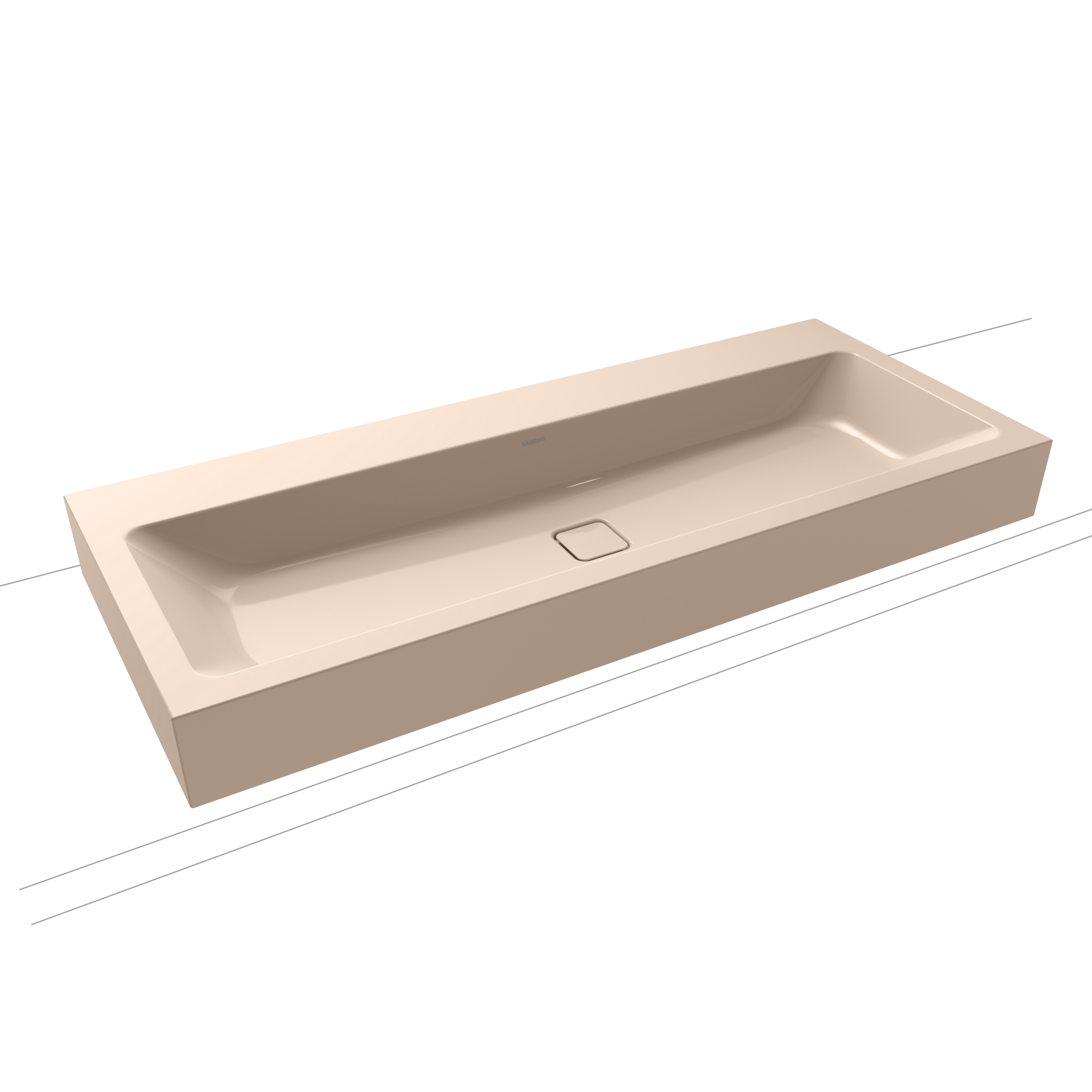 Cono countertop double washbasin bahamabeige
