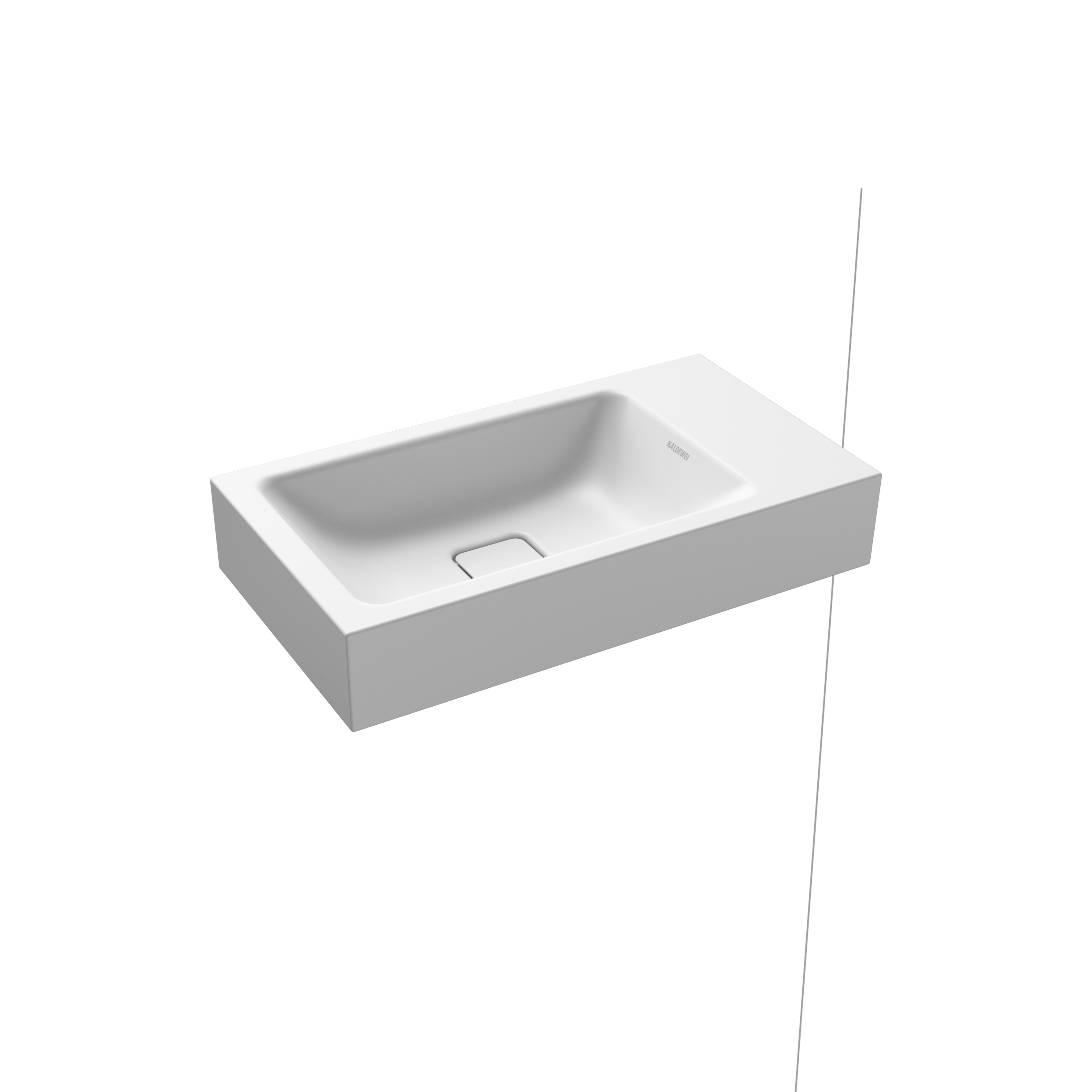 Cono wall-hung handbasin alpine white matt