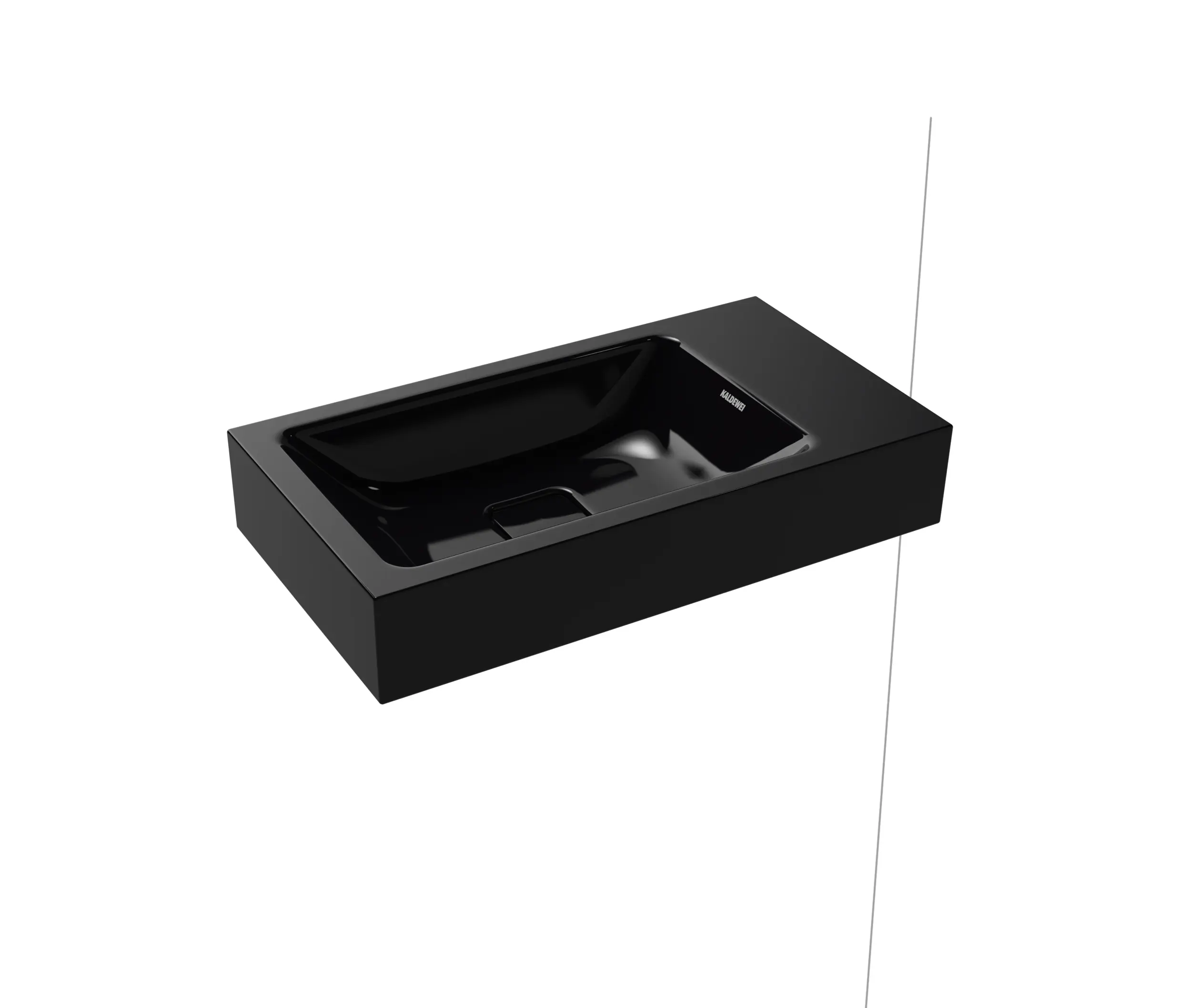 Kaldewei - Cono wall-hung handbasin black