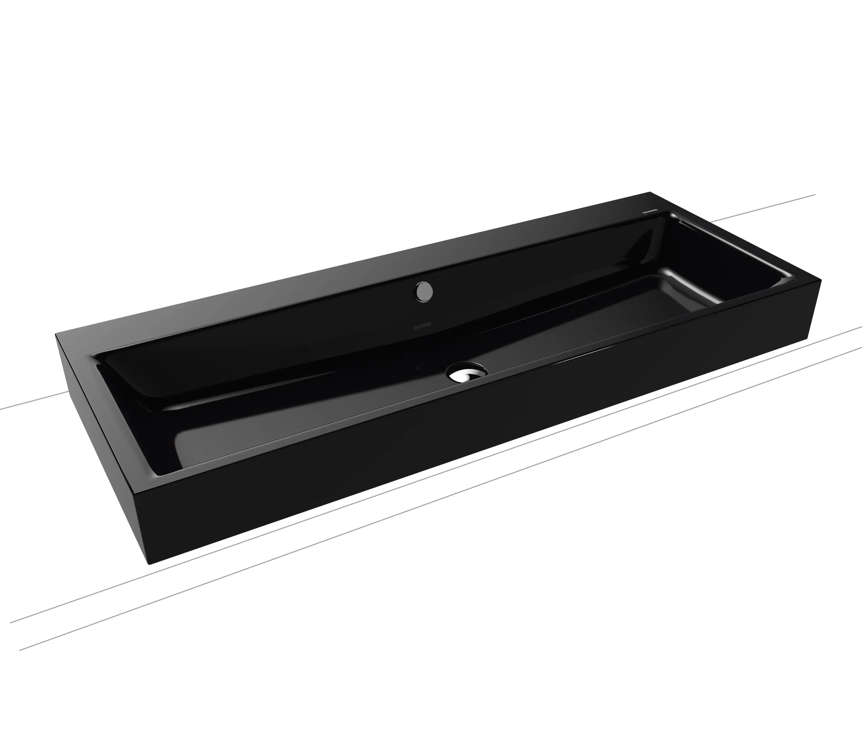 Kaldewei - Puro countertop double washbasin black