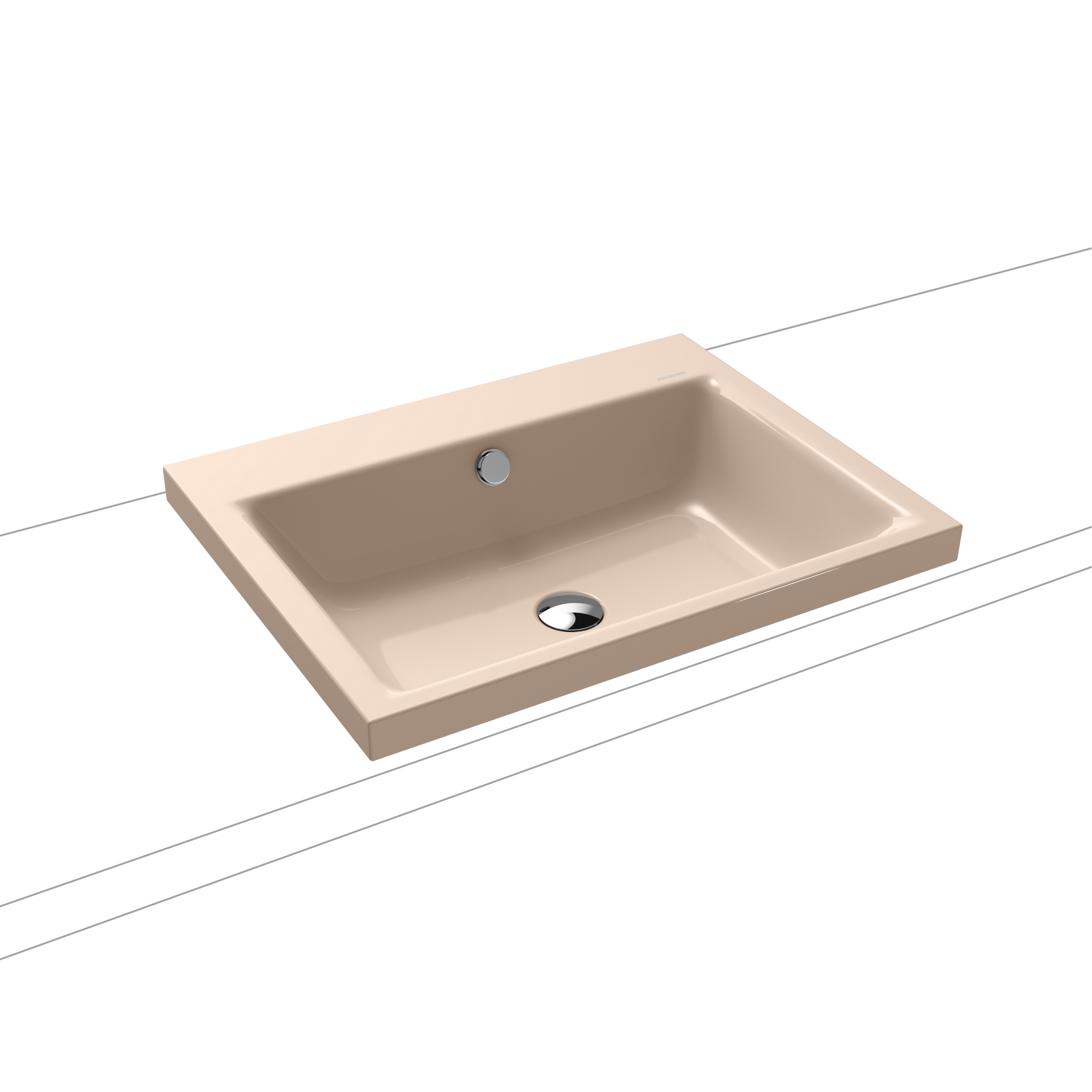 Puro inset countertop washbasin 40 mm bahamabeige
