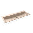 Puro built-in double washbasin bahamabeige