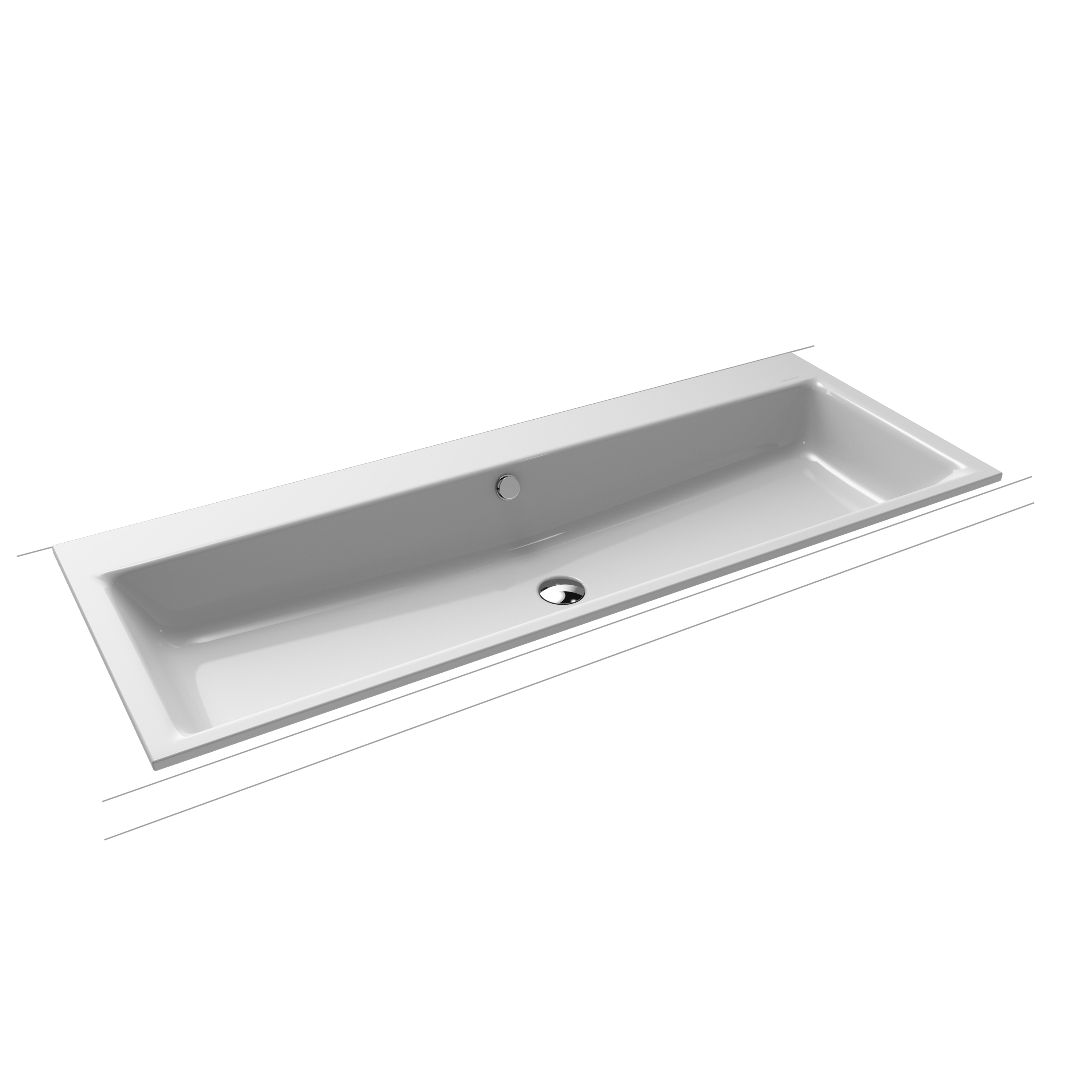 Puro built-in double washbasin manhattan