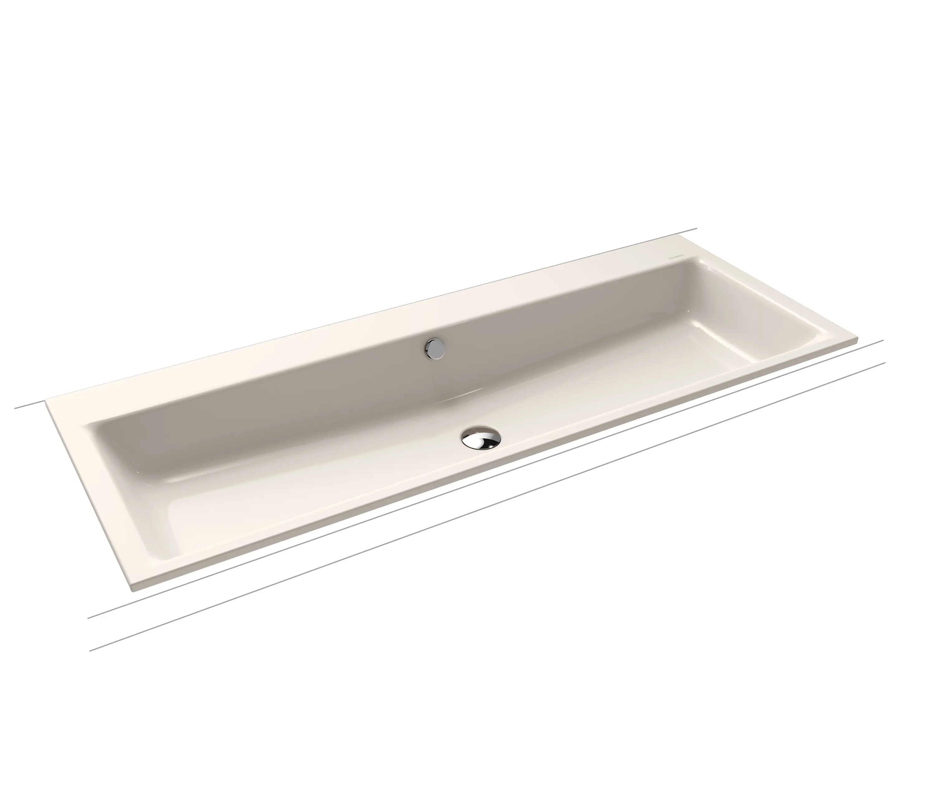 Kaldewei - Puro built-in double washbasin pergamon