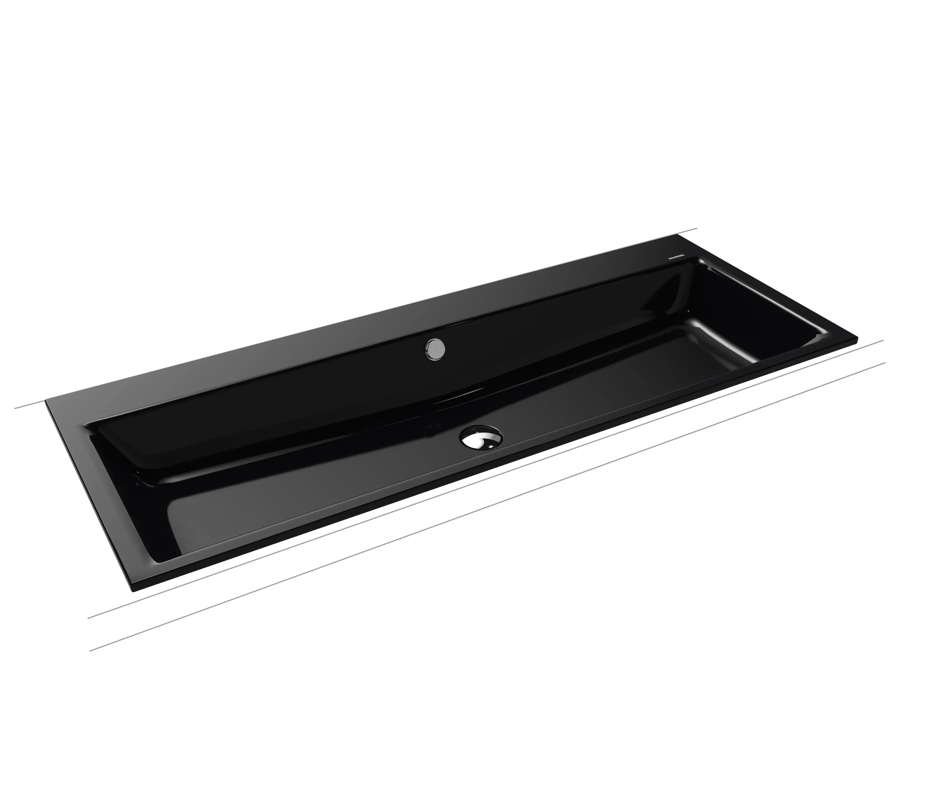 Kaldewei - Puro built-in double washbasin black
