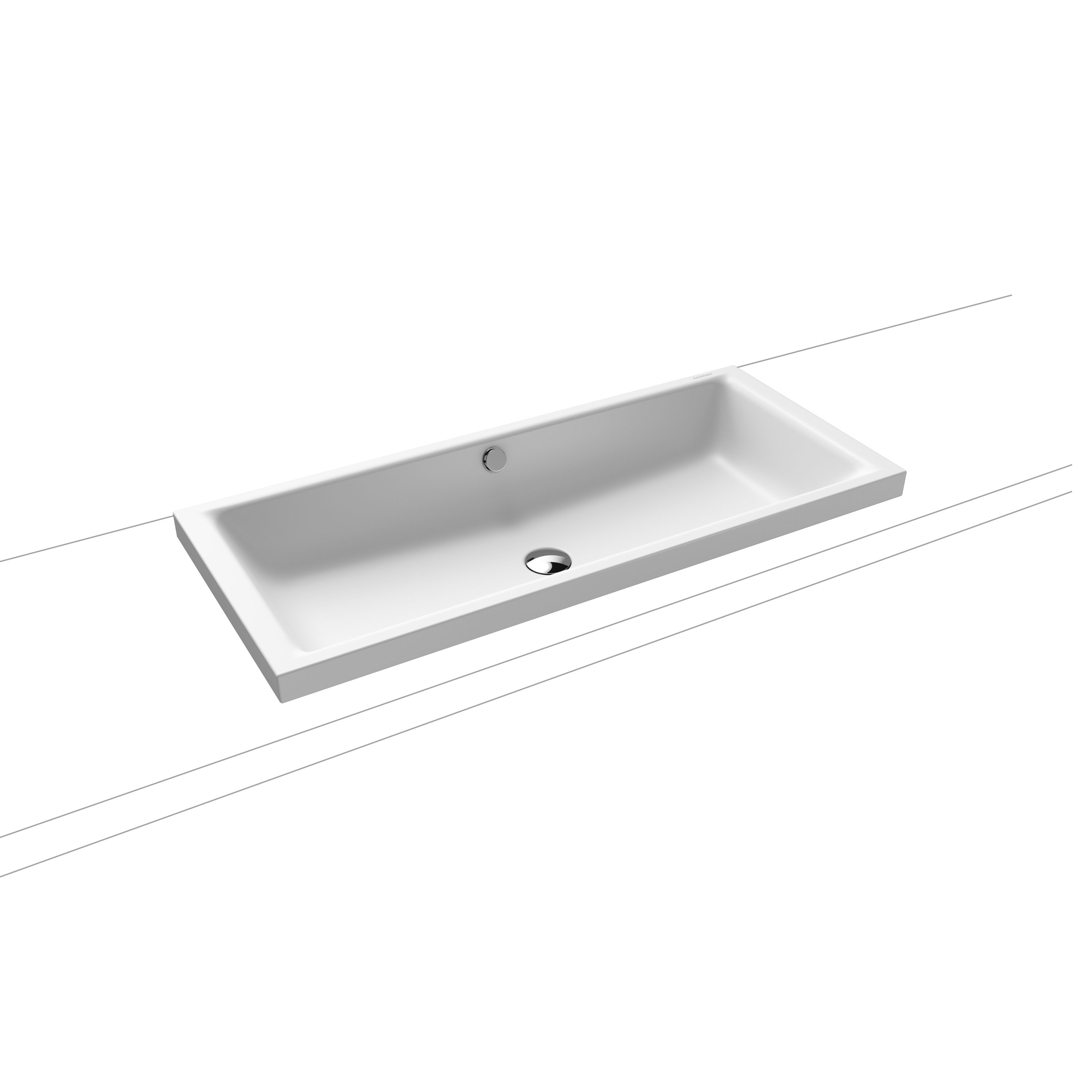 Puro S countertop washbasin 40mm alpine white matt