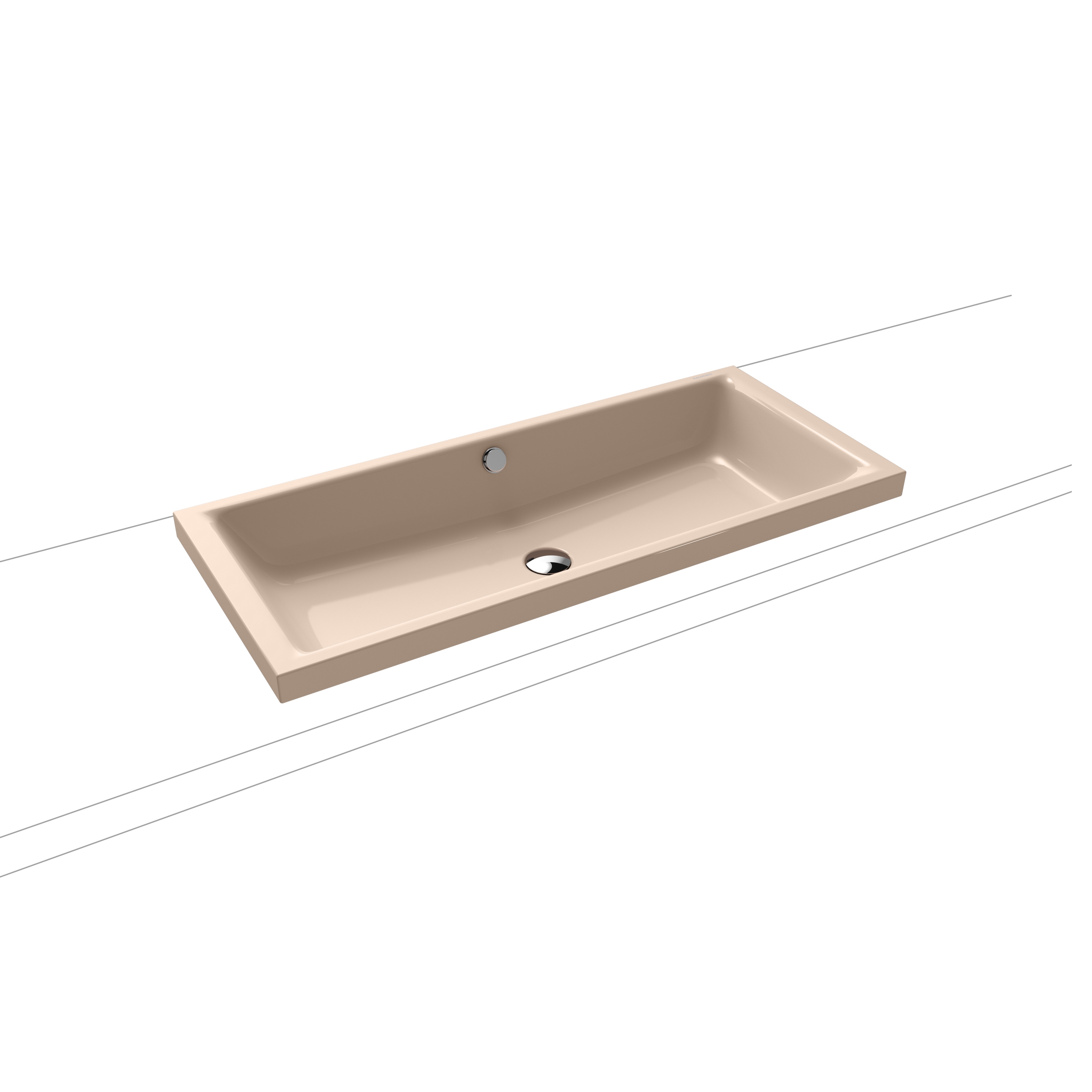 Puro S countertop washbasin 40mm bahamabeige