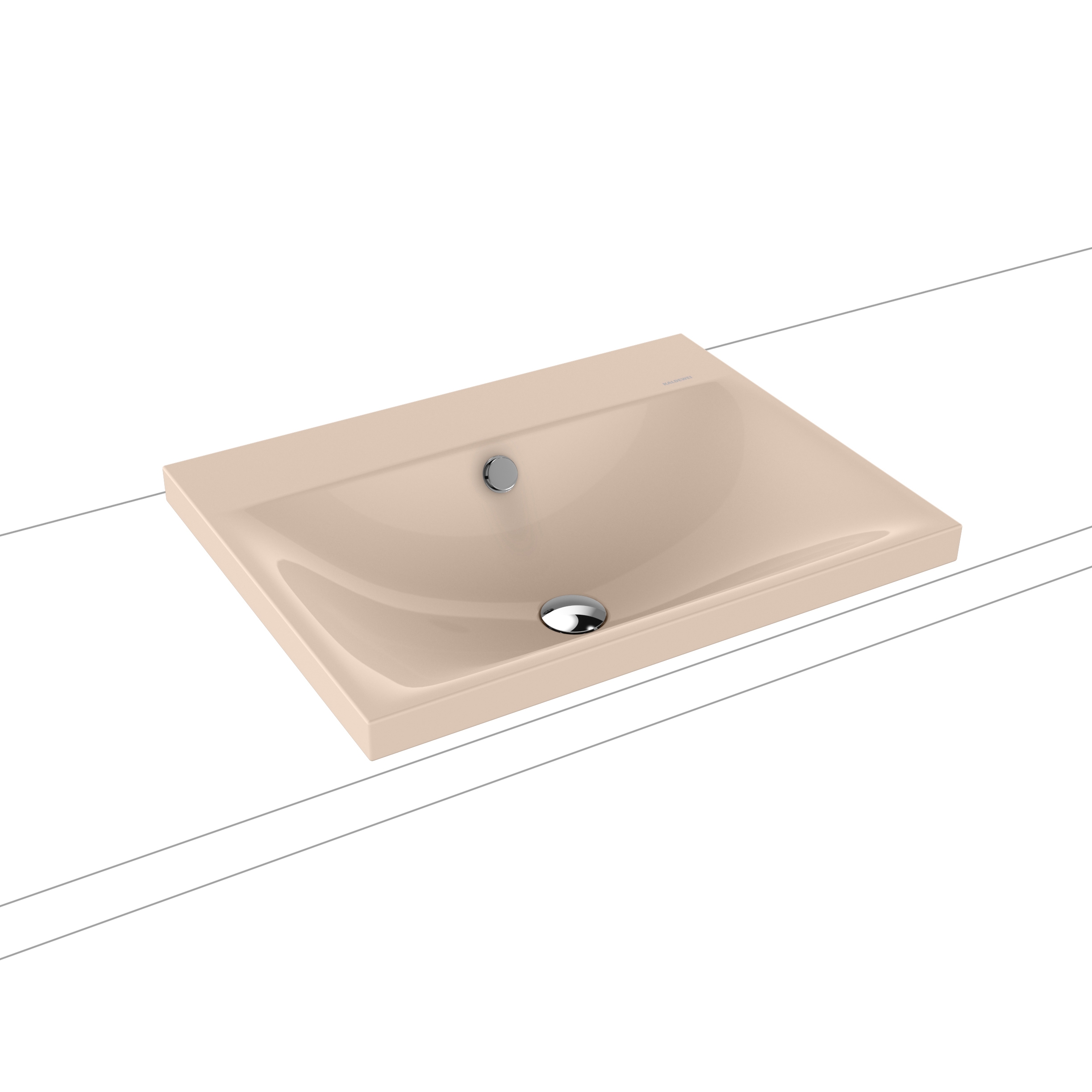 Silenio inset countertop washbasin 40 mm bahamabeige