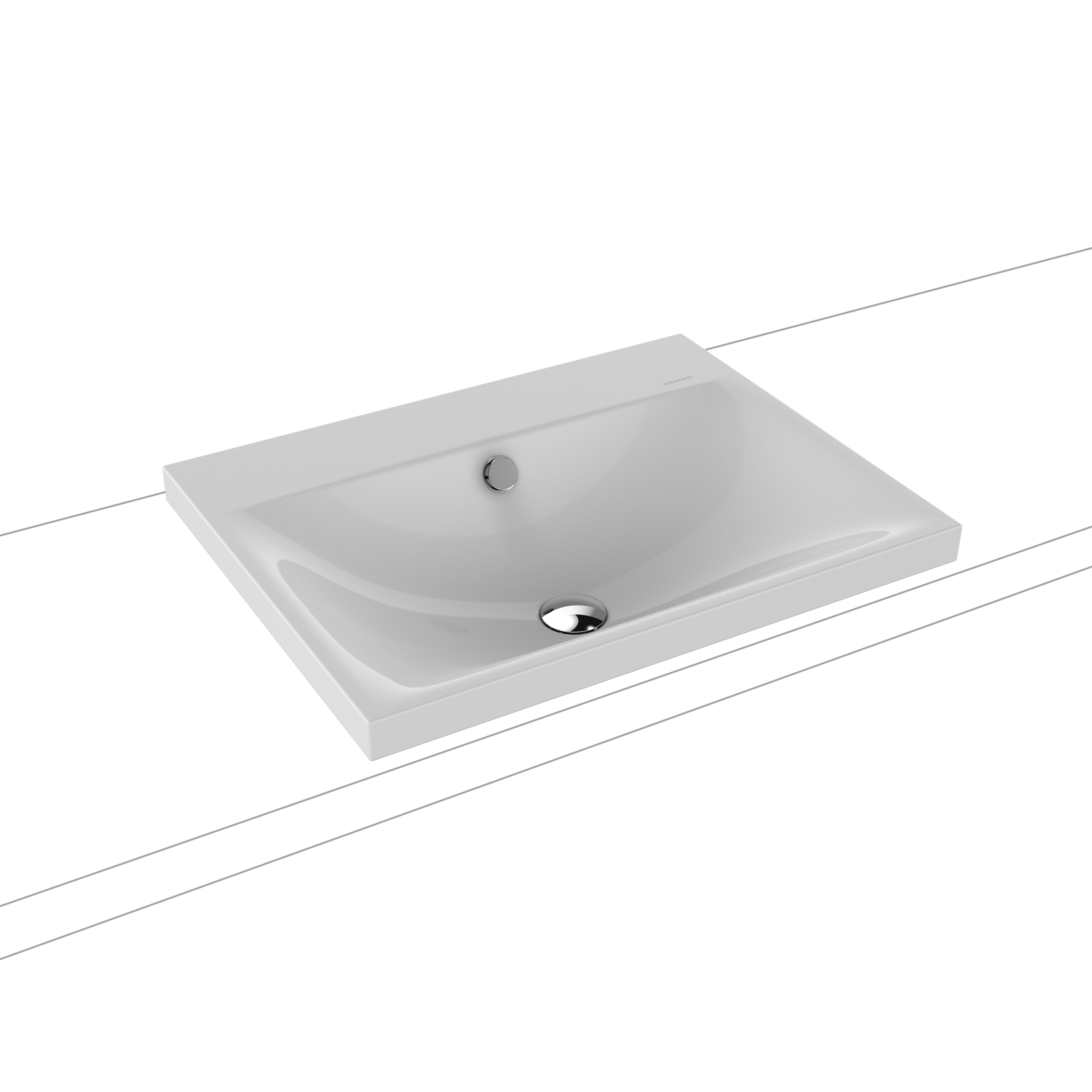 Display product Silenio inset countertop washbasin 40 mm manhattan from manufacturer Kaldewei