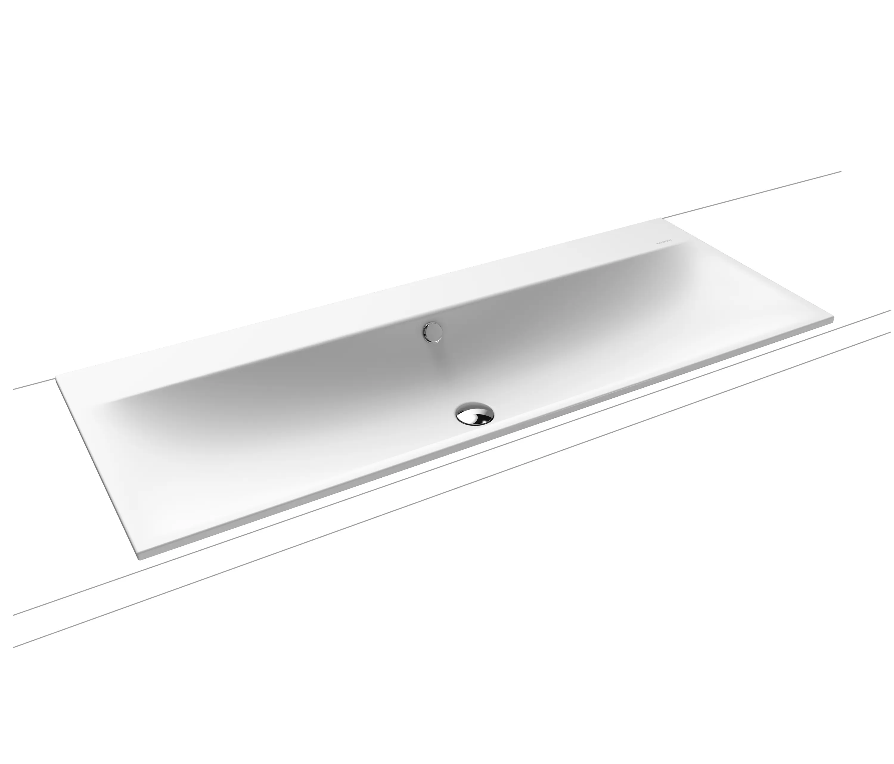Kaldewei - Silenio built-in double washbasin alpine white matt