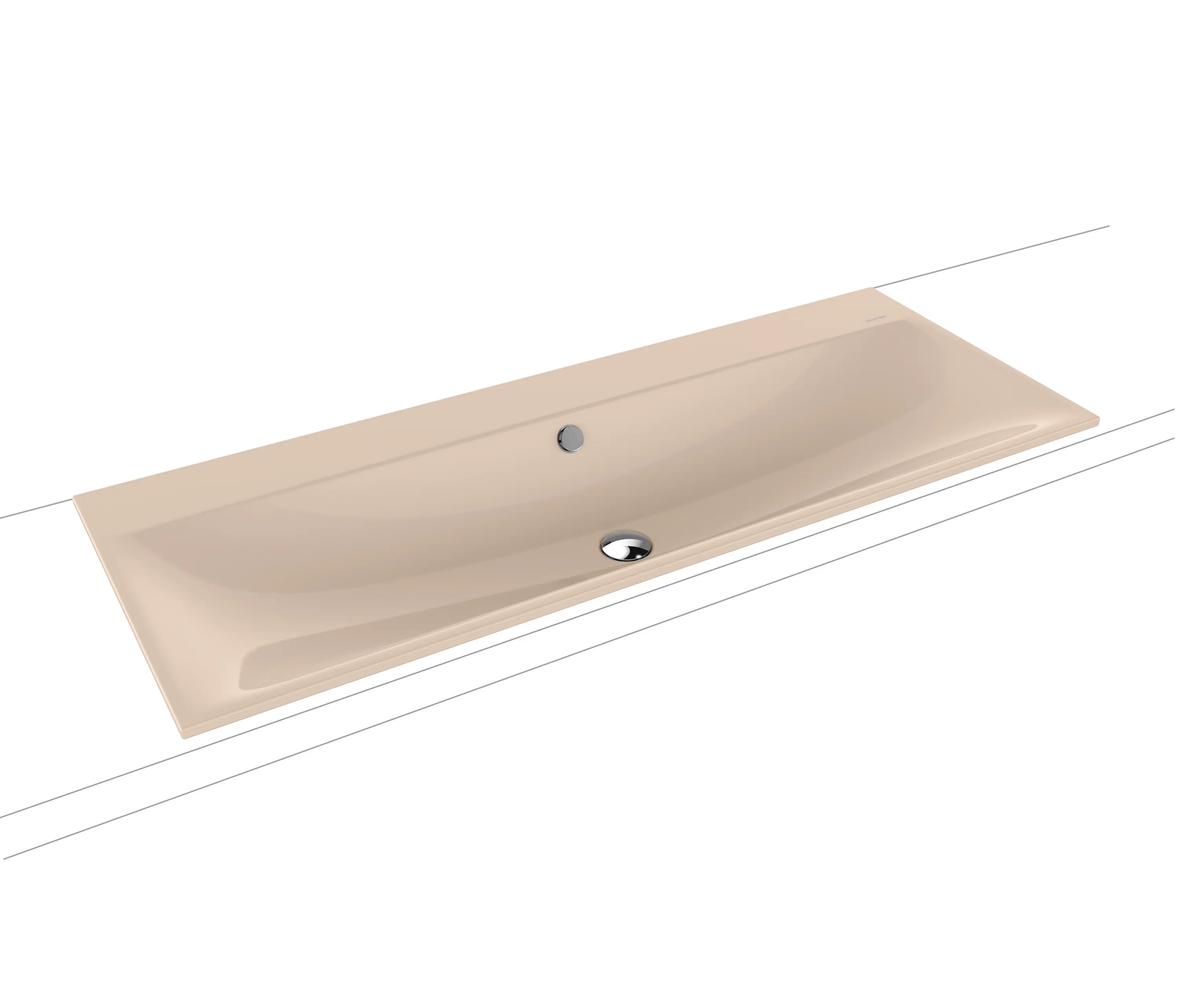 Kaldewei - Silenio built-in double washbasin bahamabeige