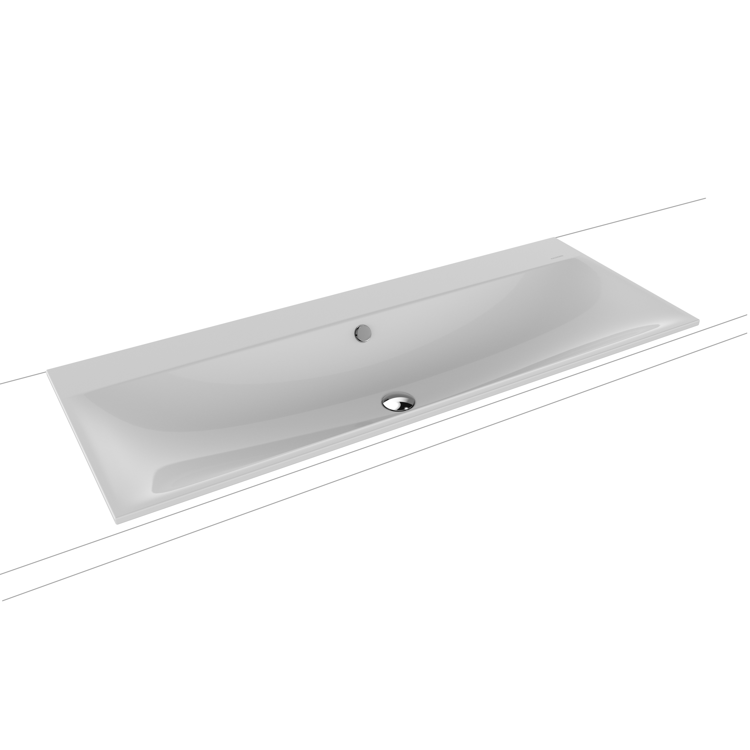 Silenio built-in double washbasin manhattan