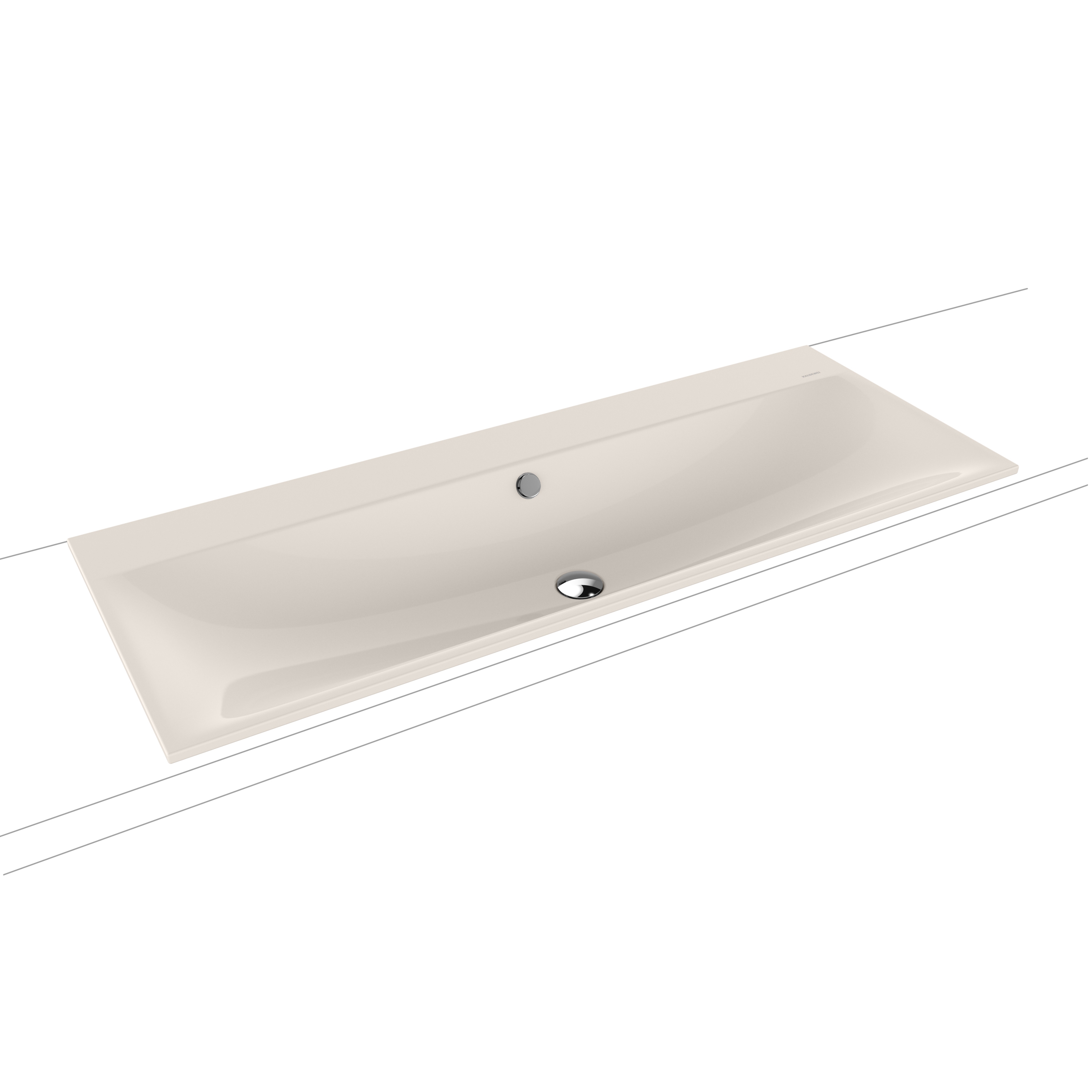Silenio built-in double washbasin pergamon