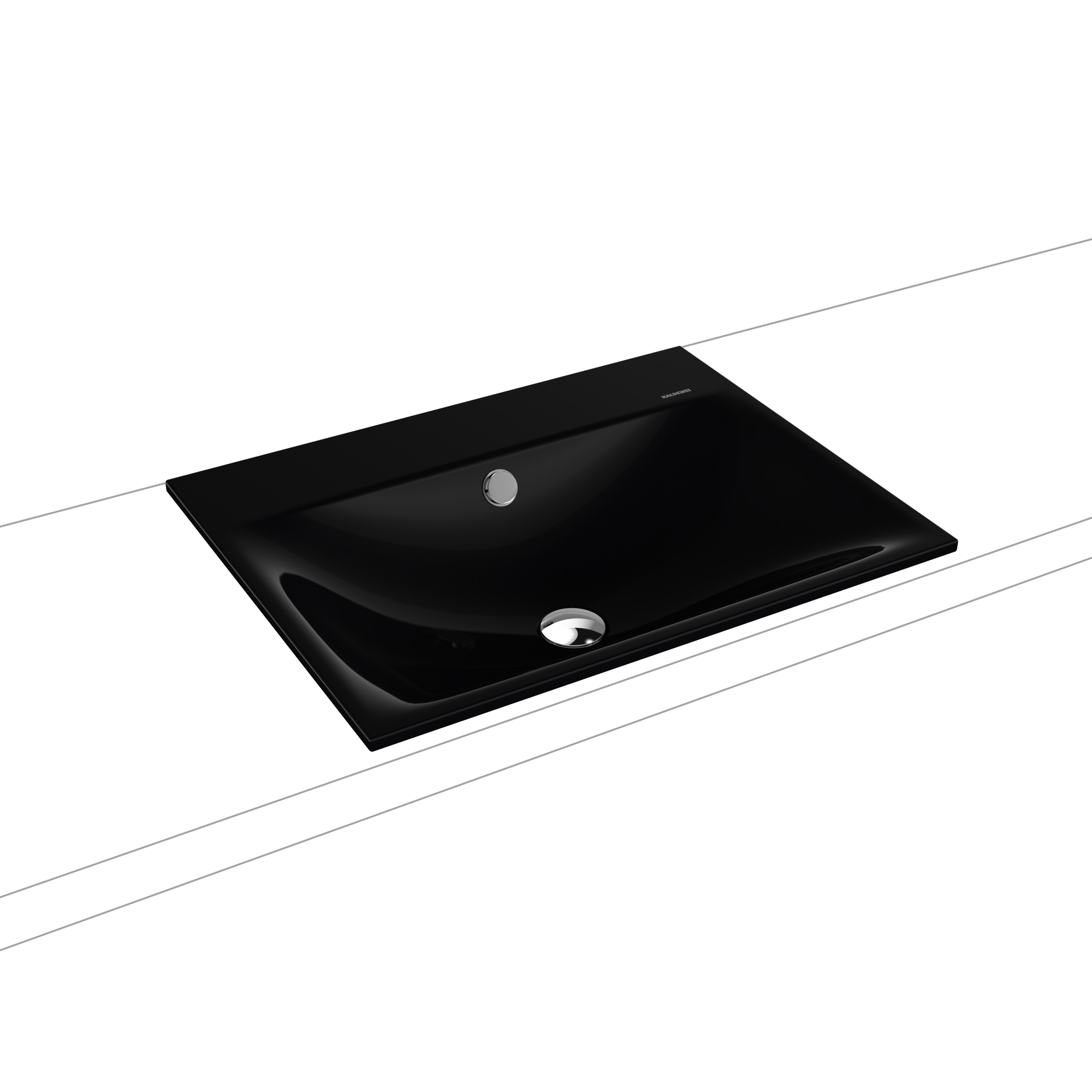 Silenio built-in washbasin black