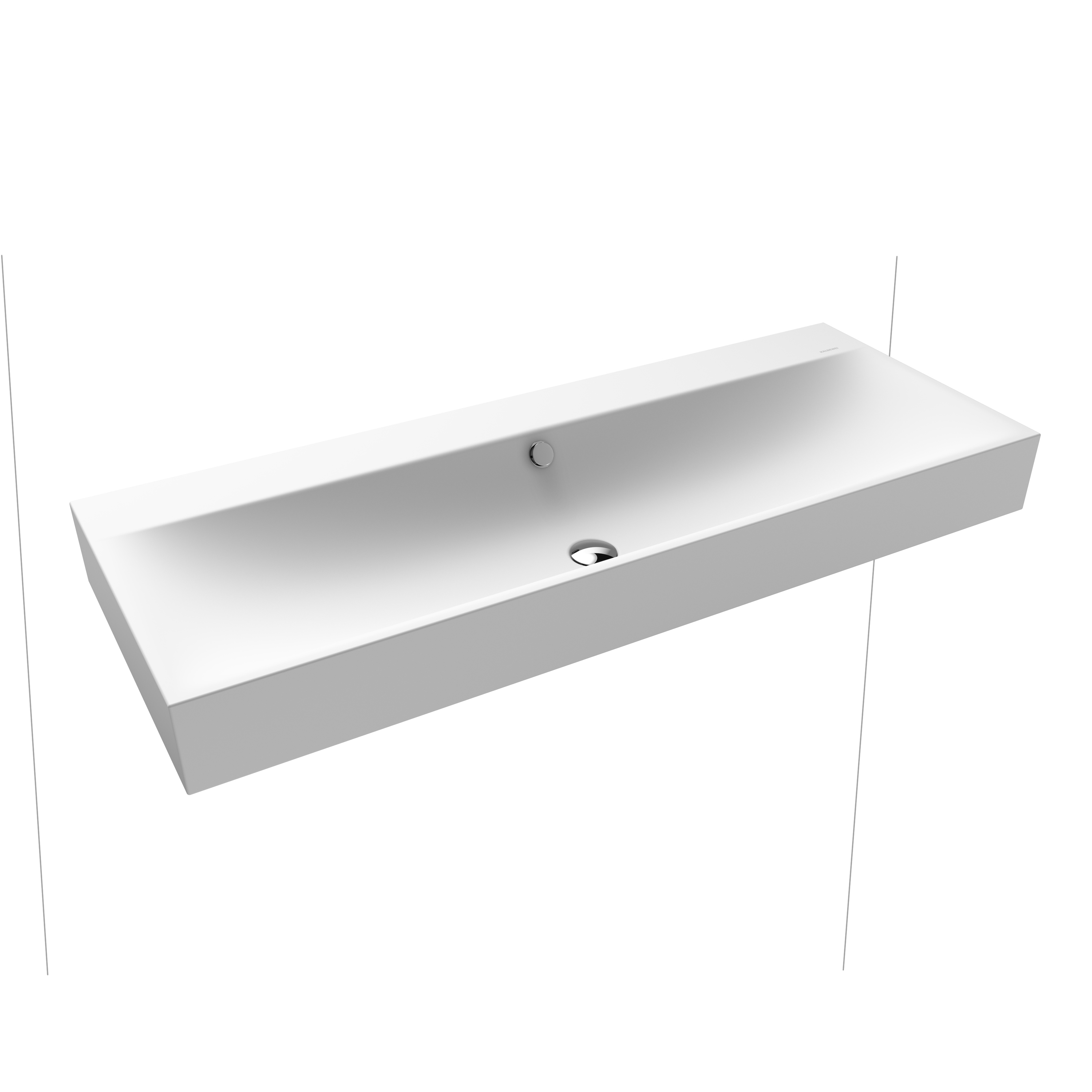 Silenio wall-hung double washbasin alpine white matt