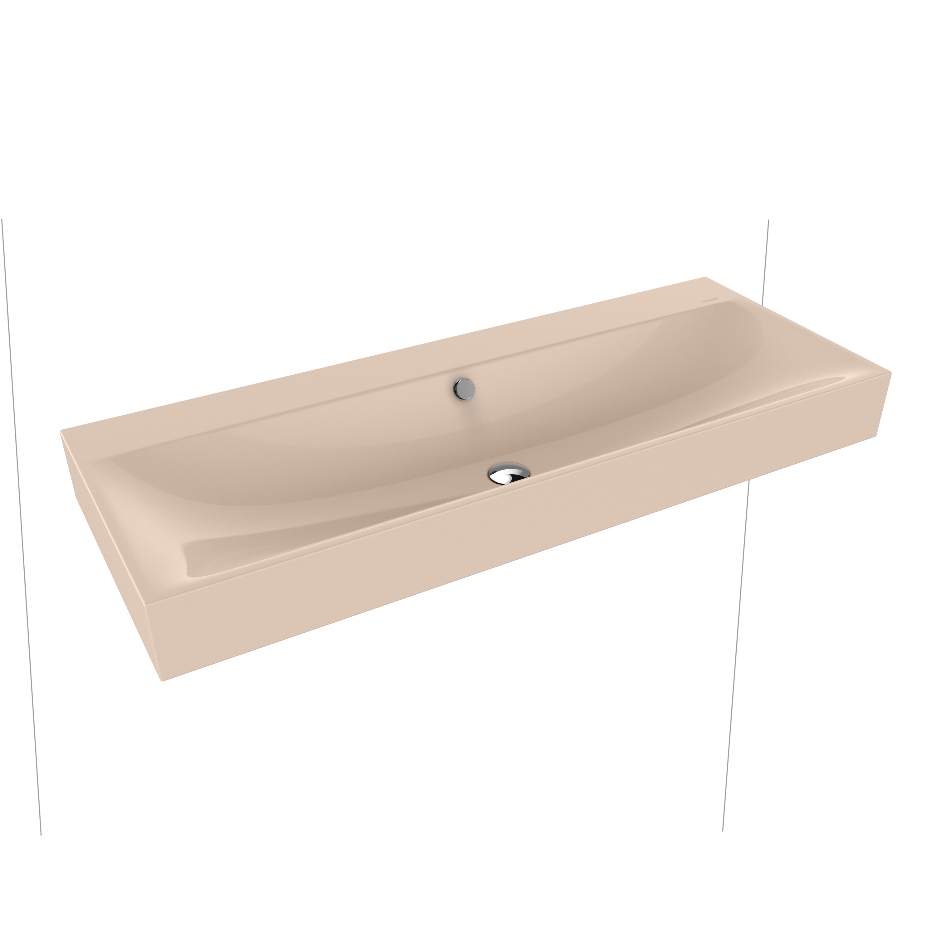 Silenio wall-hung double washbasin bahamabeige