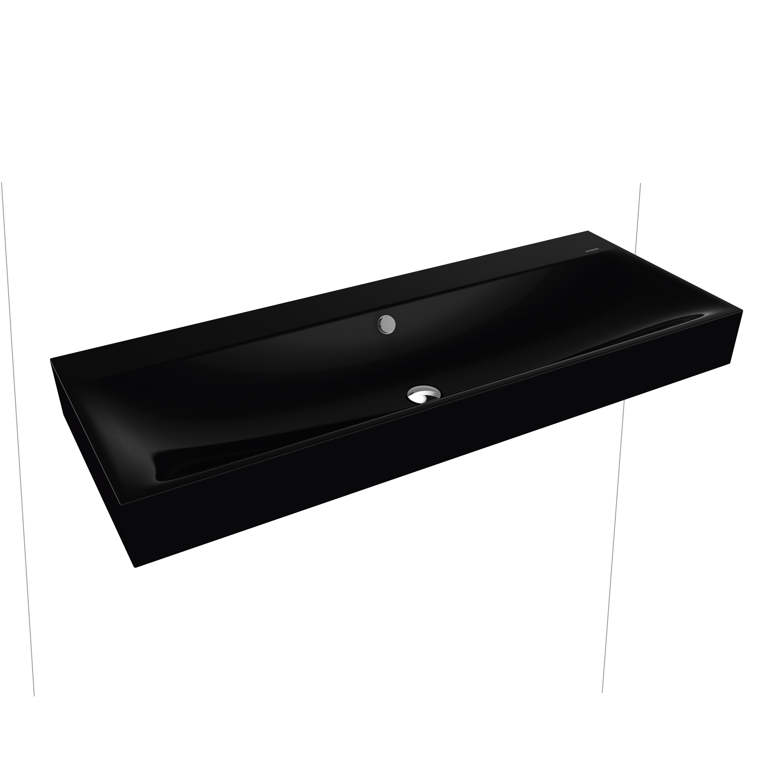 Mostra il prodotto Silenio wall-hung double washbasin black del produttore Kaldewei