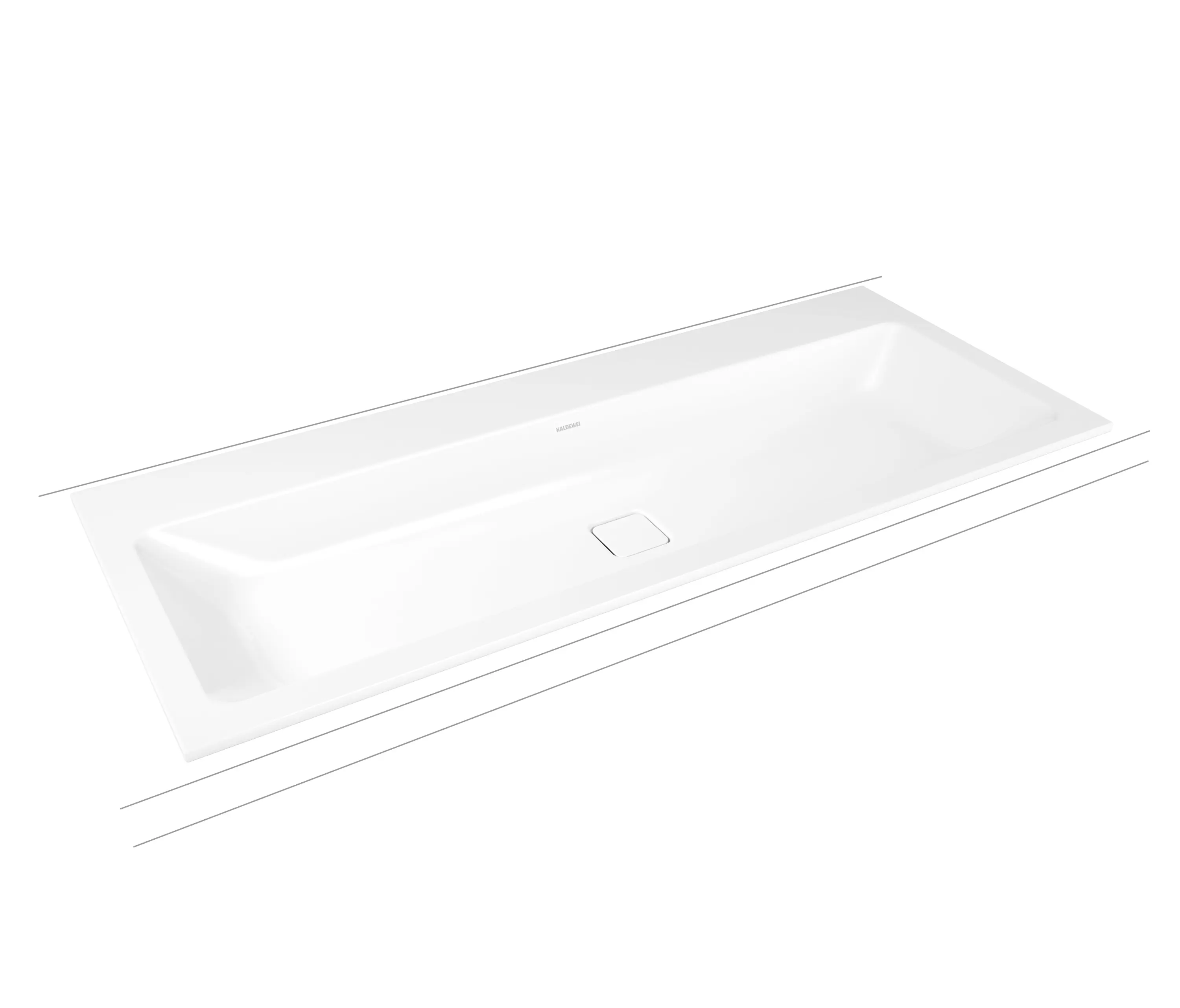 Kaldewei - Cono Einbaudoppelwaschtisch alpinweiß matt