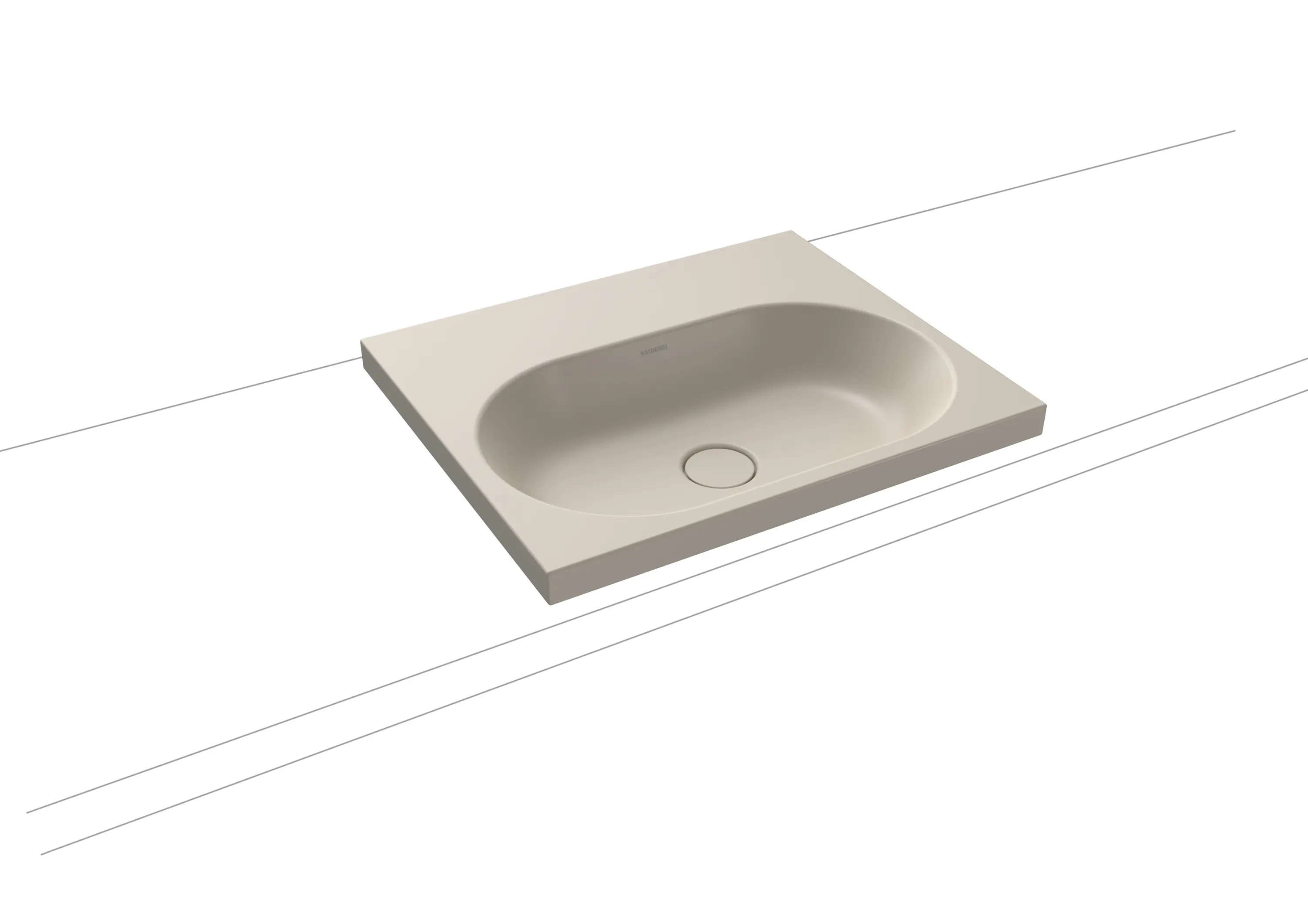 Kaldewei - Centro Inset Countertop Washbasin 40mm warm grey 10