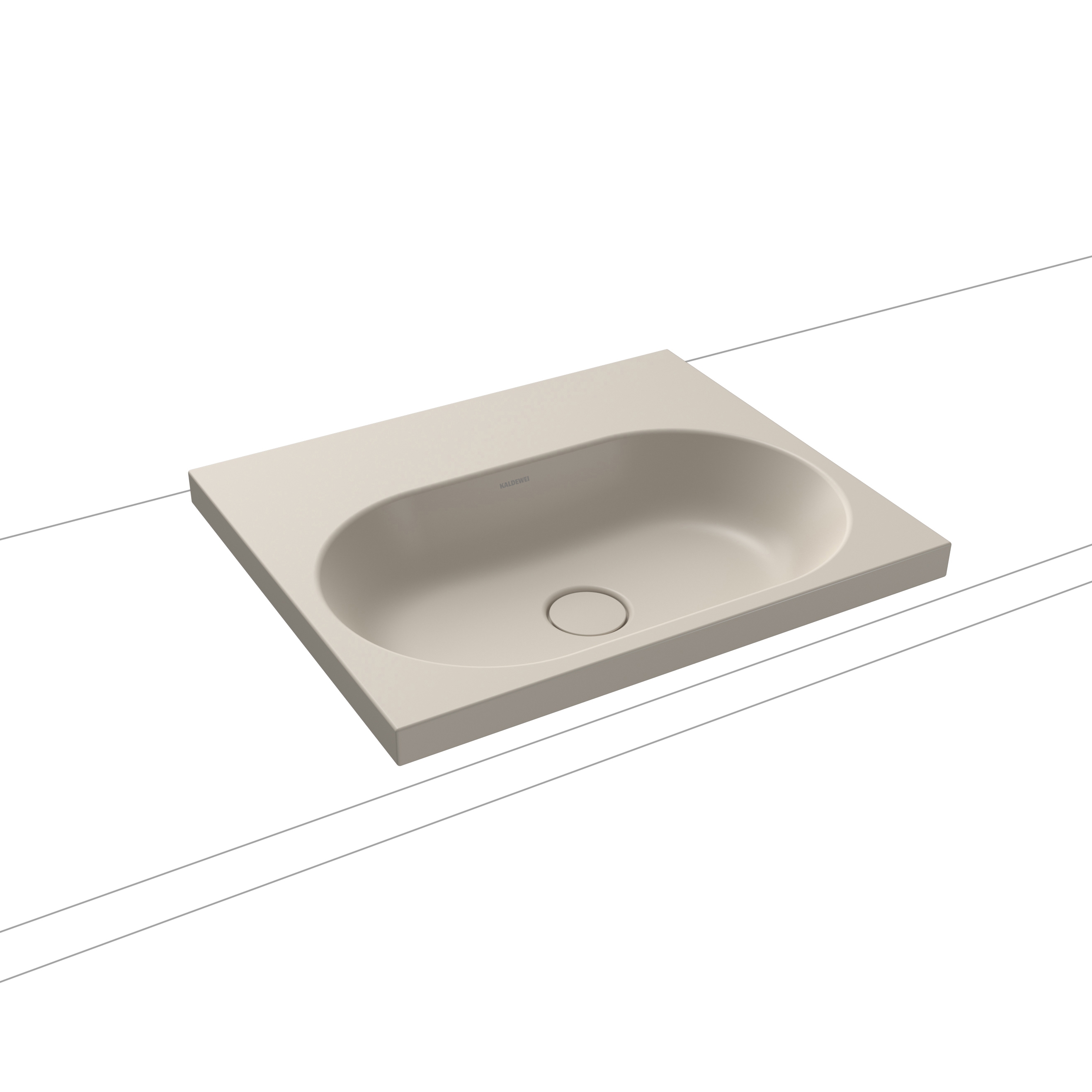 Centro Aufsatzwaschtisch 40mm warm grey 10