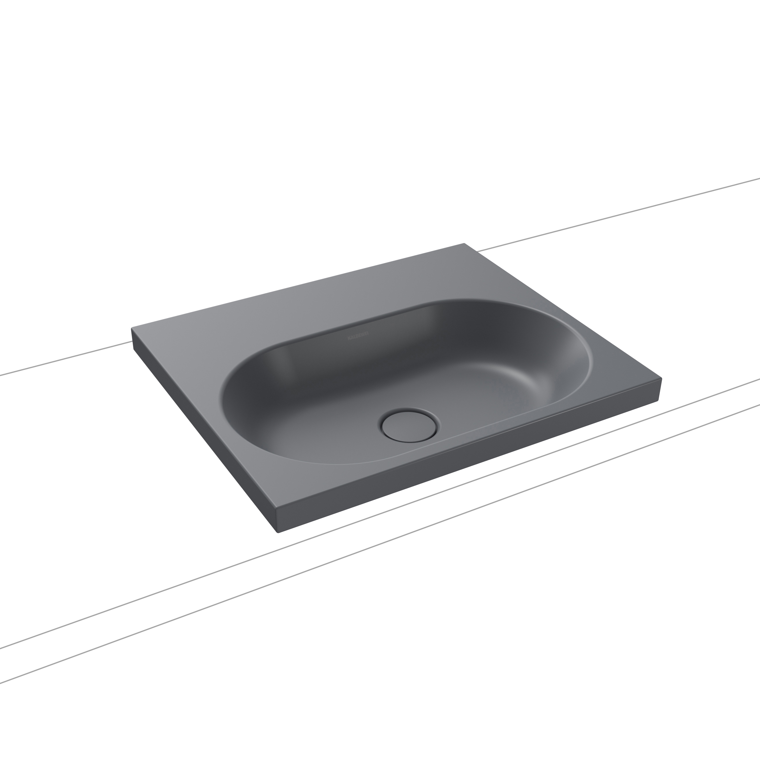 Centro Aufsatzwaschtisch 40mm cool grey 70