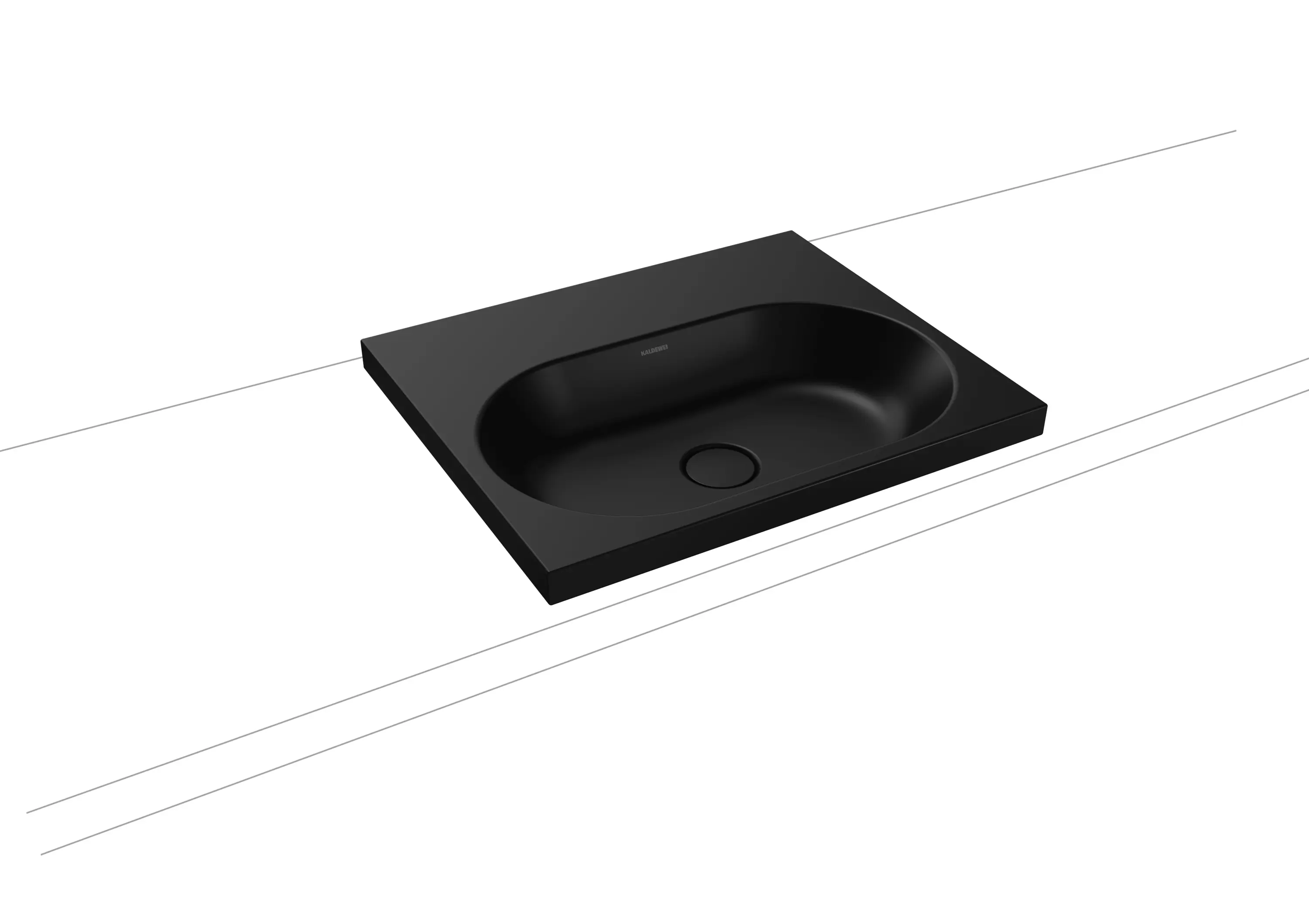 Kaldewei - Centro Aufsatzwaschtisch 40mm cool grey 90