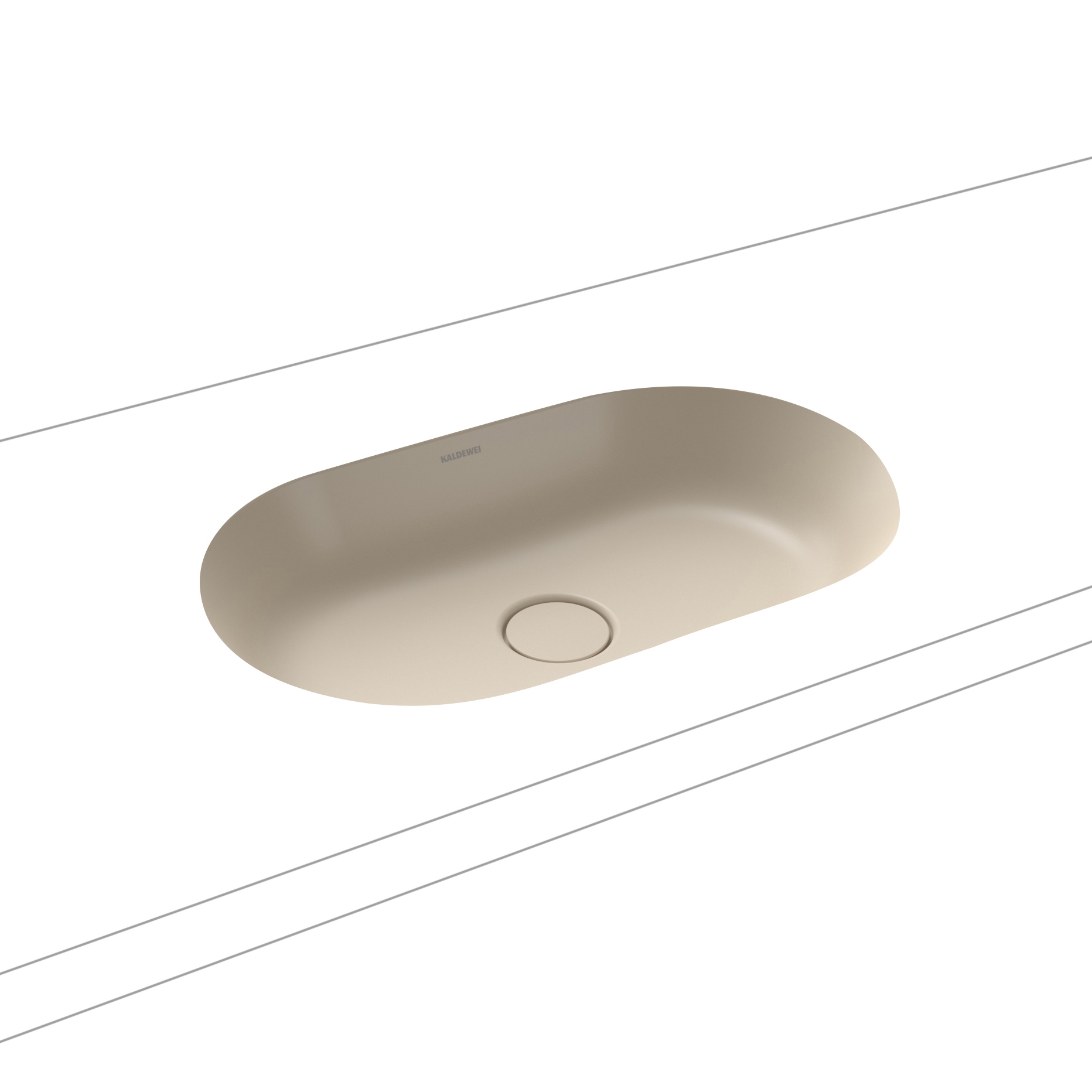 Centro Unterbauwaschtisch warm beige 20