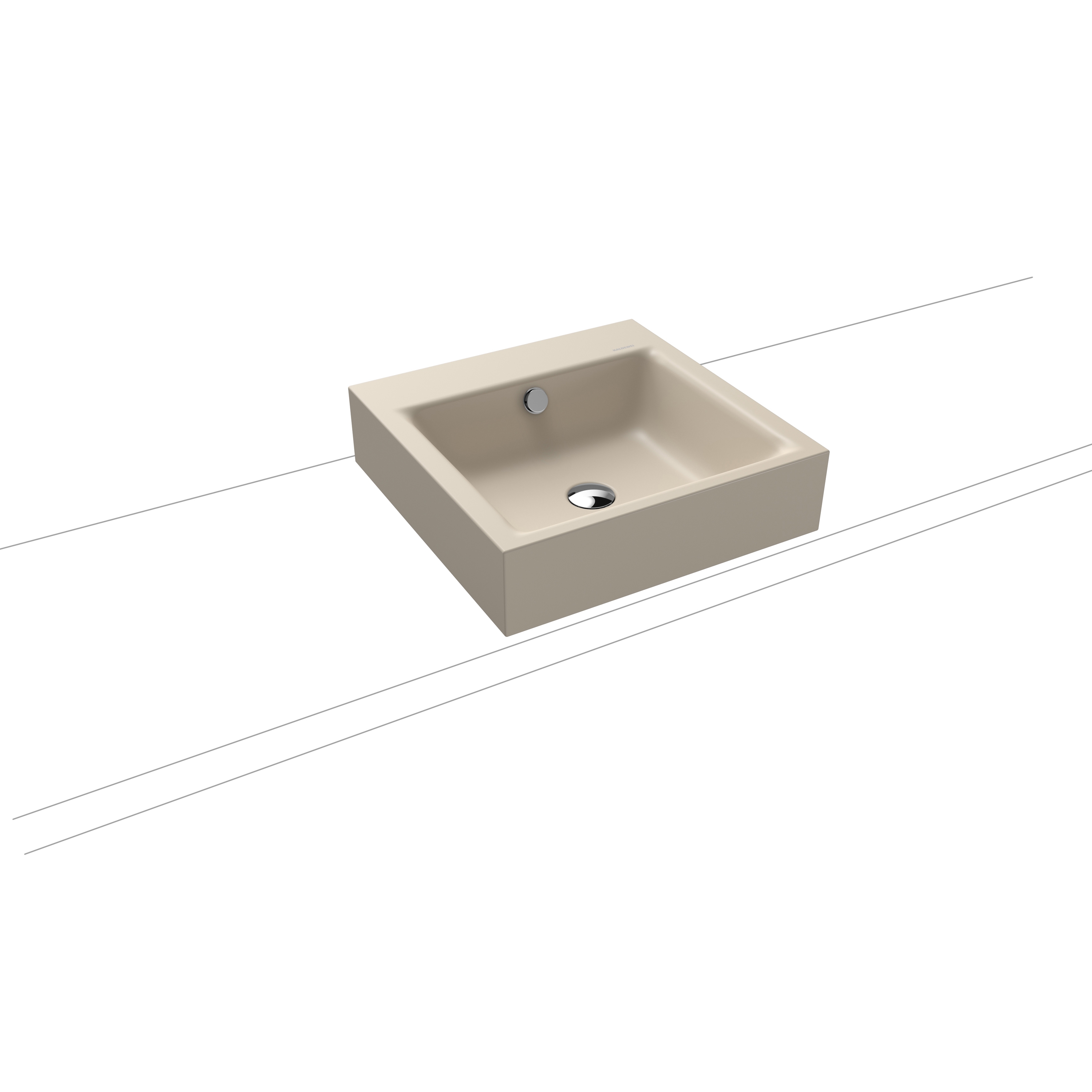Puro countertop washbasin 120mm warm beige 20