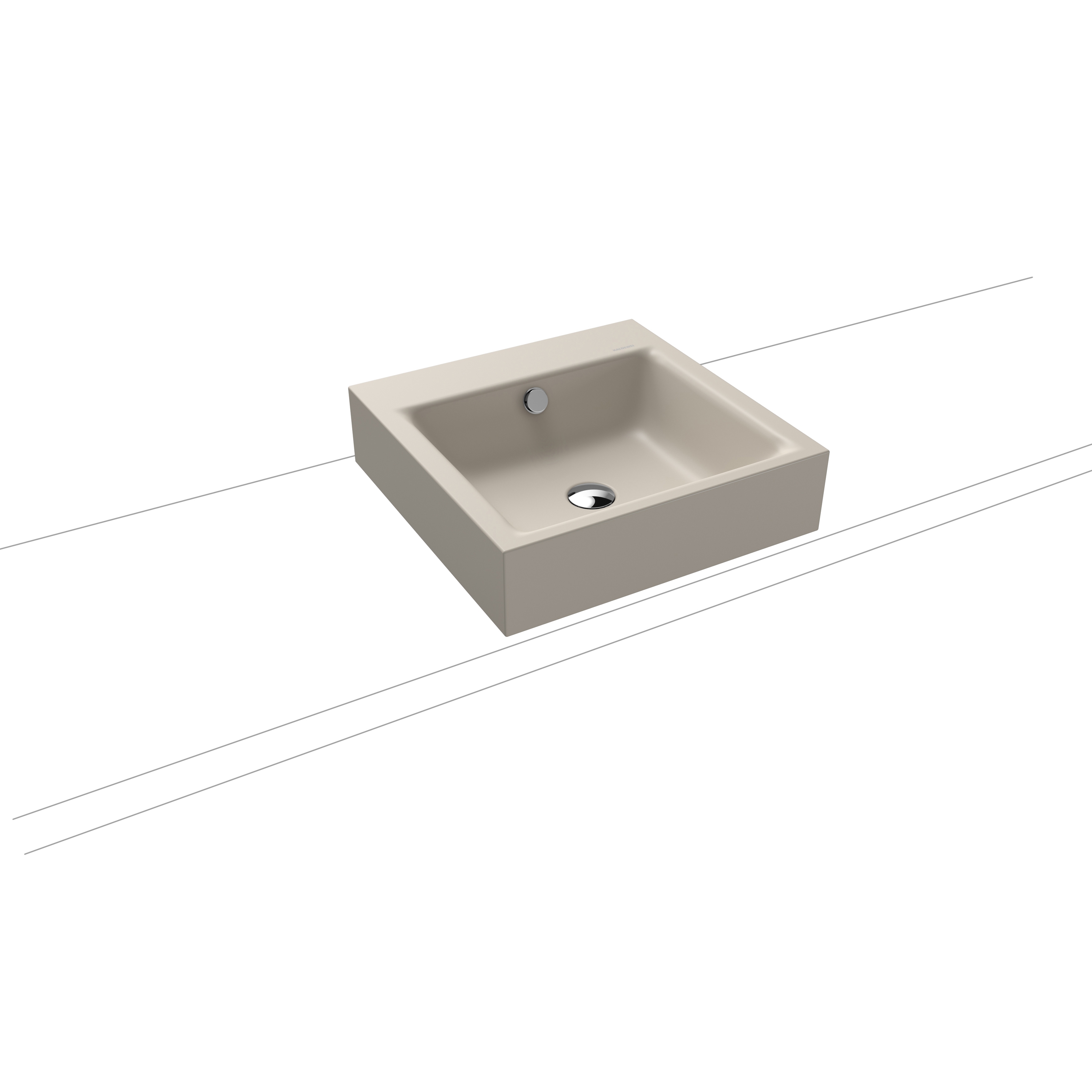 Puro countertop washbasin 120mm warm grey 10