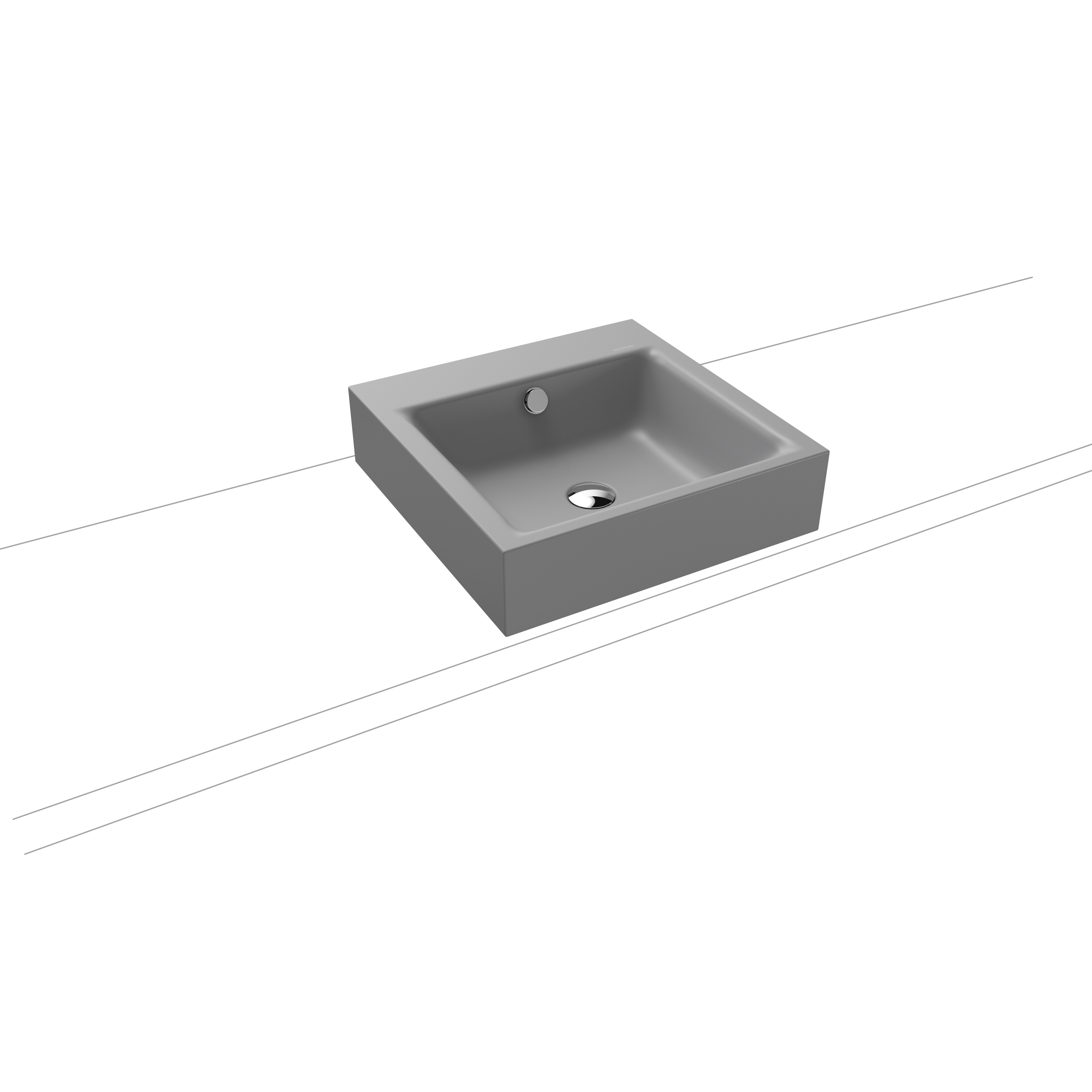 Mostrar el producto Puro countertop washbasin 120mm cool grey 30 del fabricante Kaldewei