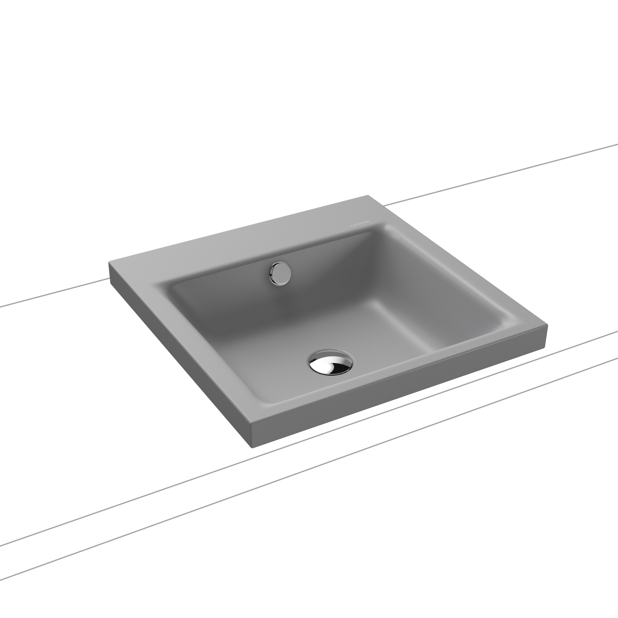 Mostra il prodotto Puro inset Countertop washbasin 40mm cool grey 30 del produttore Kaldewei
