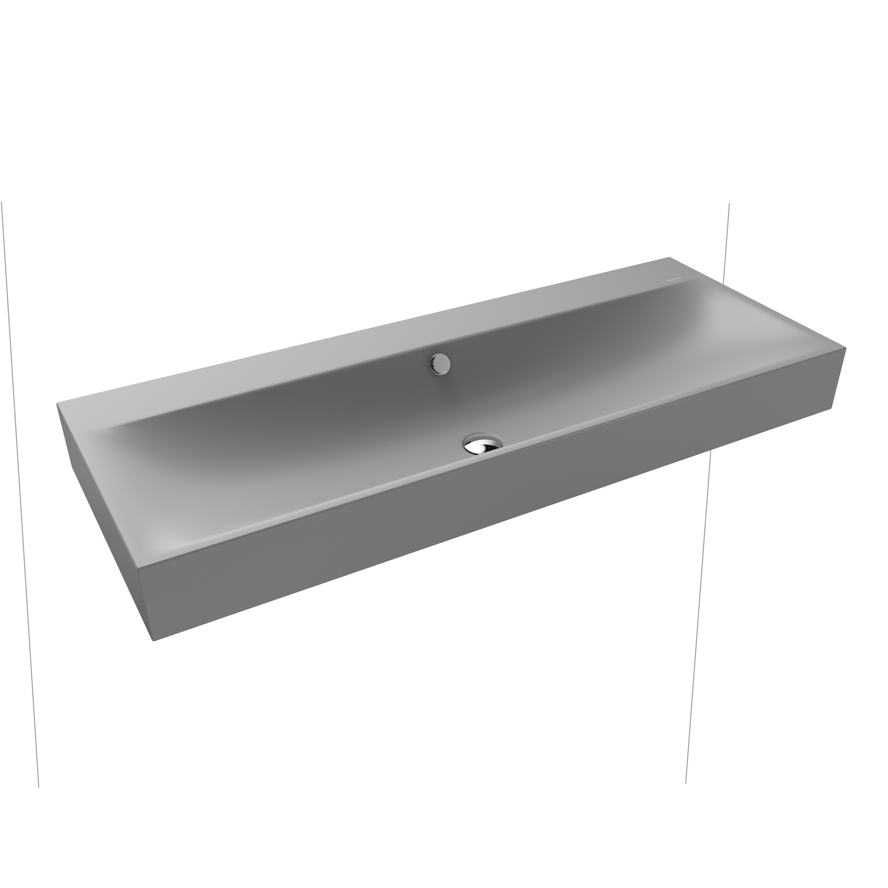 Silenio Doppel- Unterbauwaschtisch cool grey 30